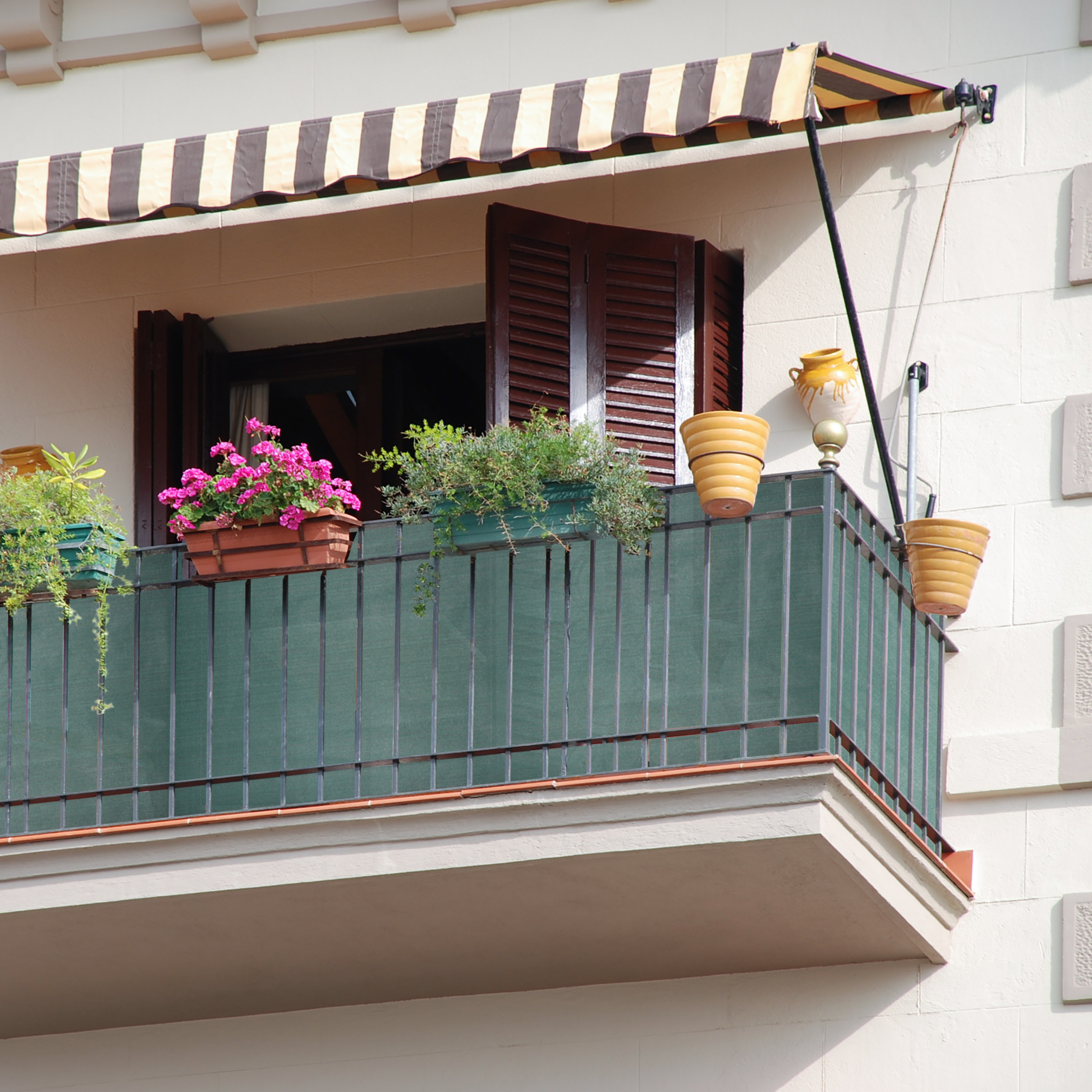 Panel ocultación jardín, Barrera 1,50 m, Cubierta valla, Rollo