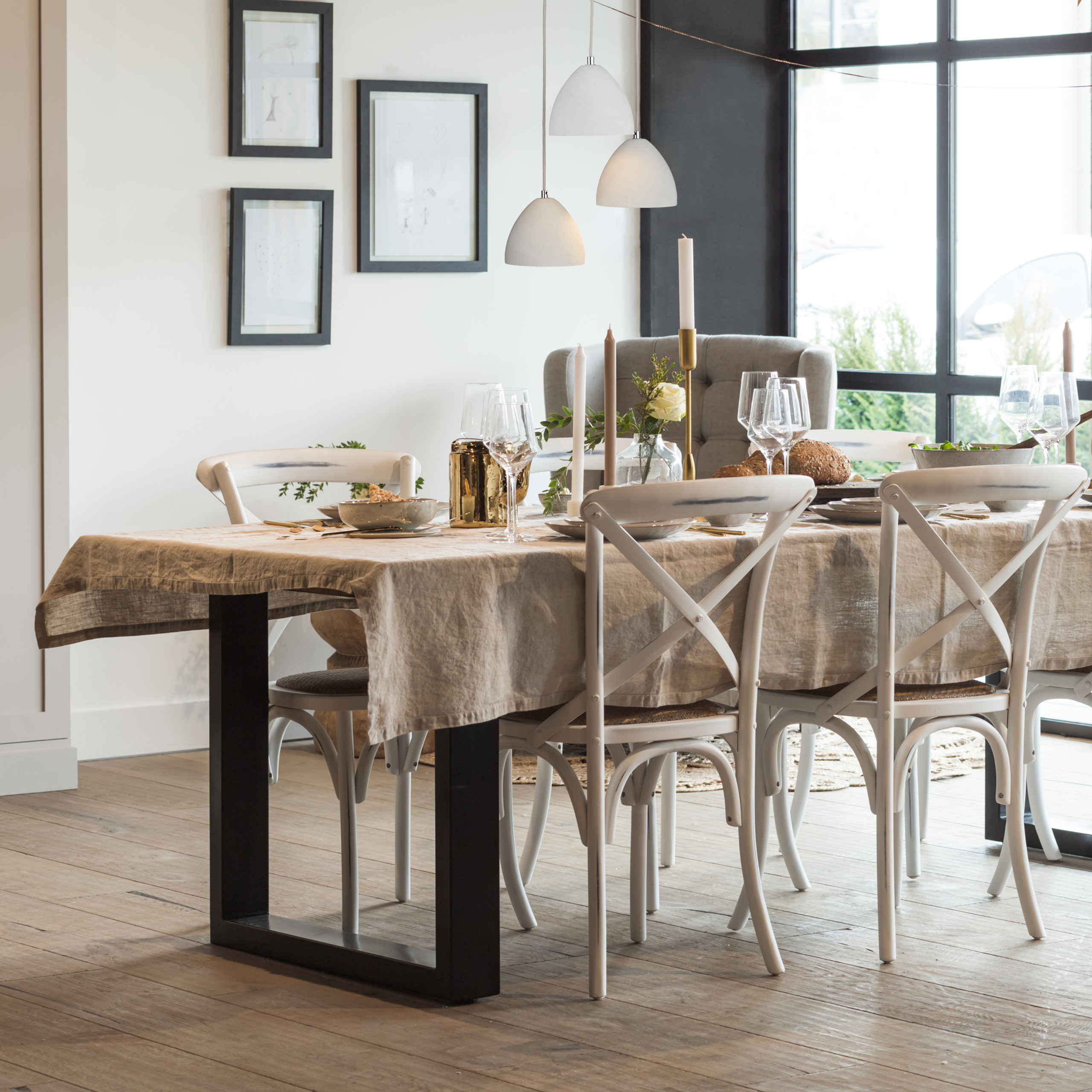 Pendelleuchte 3-flammig Esszimmerlampe Betonlampe Esstischlampe Trio