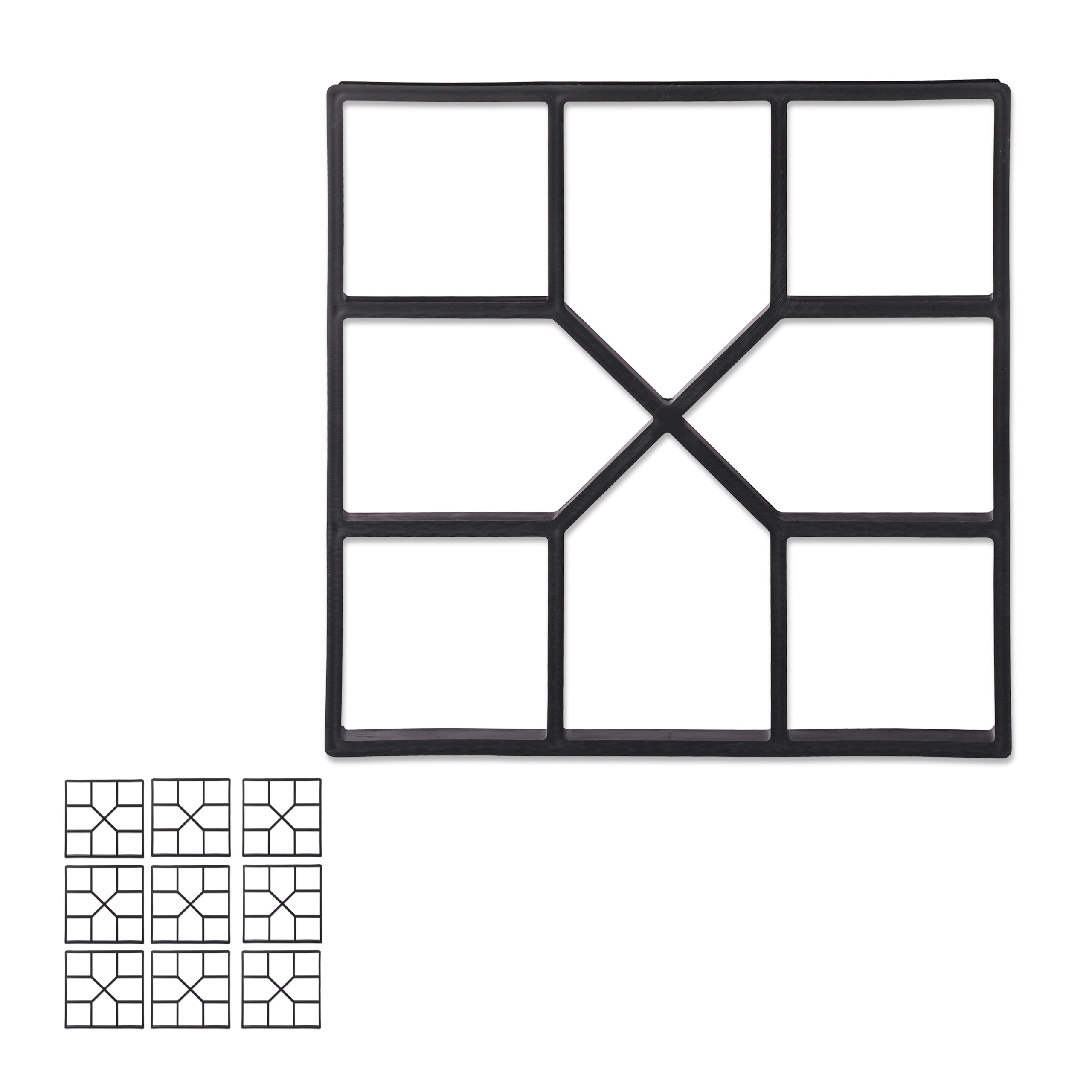 10 x Betonform Gußform Pflasterform Giessform Schalungsform Beton 40x40