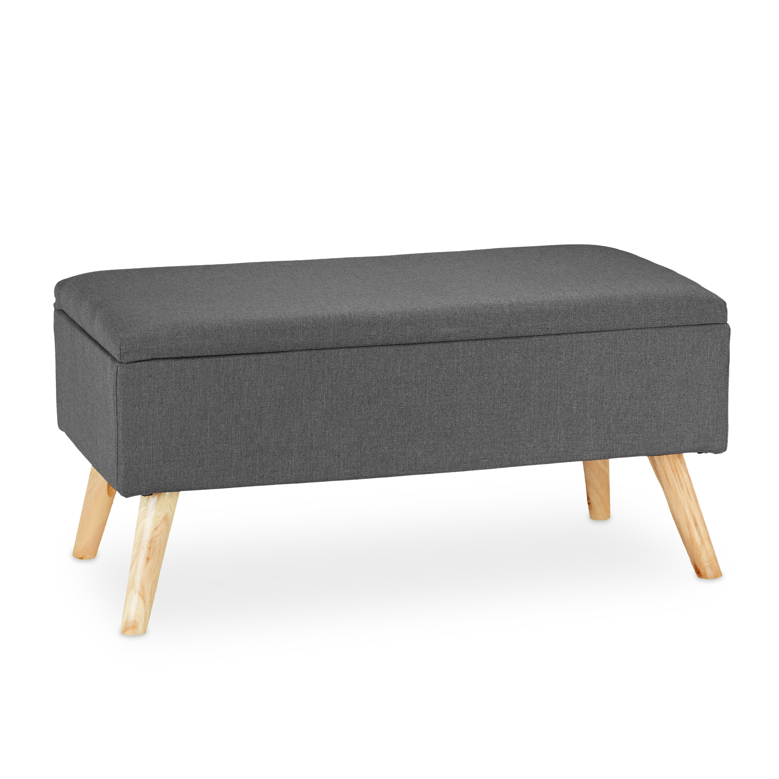 Baúl almacenamiento con patas, Banco almacenaje, Arcón, Puff asiento