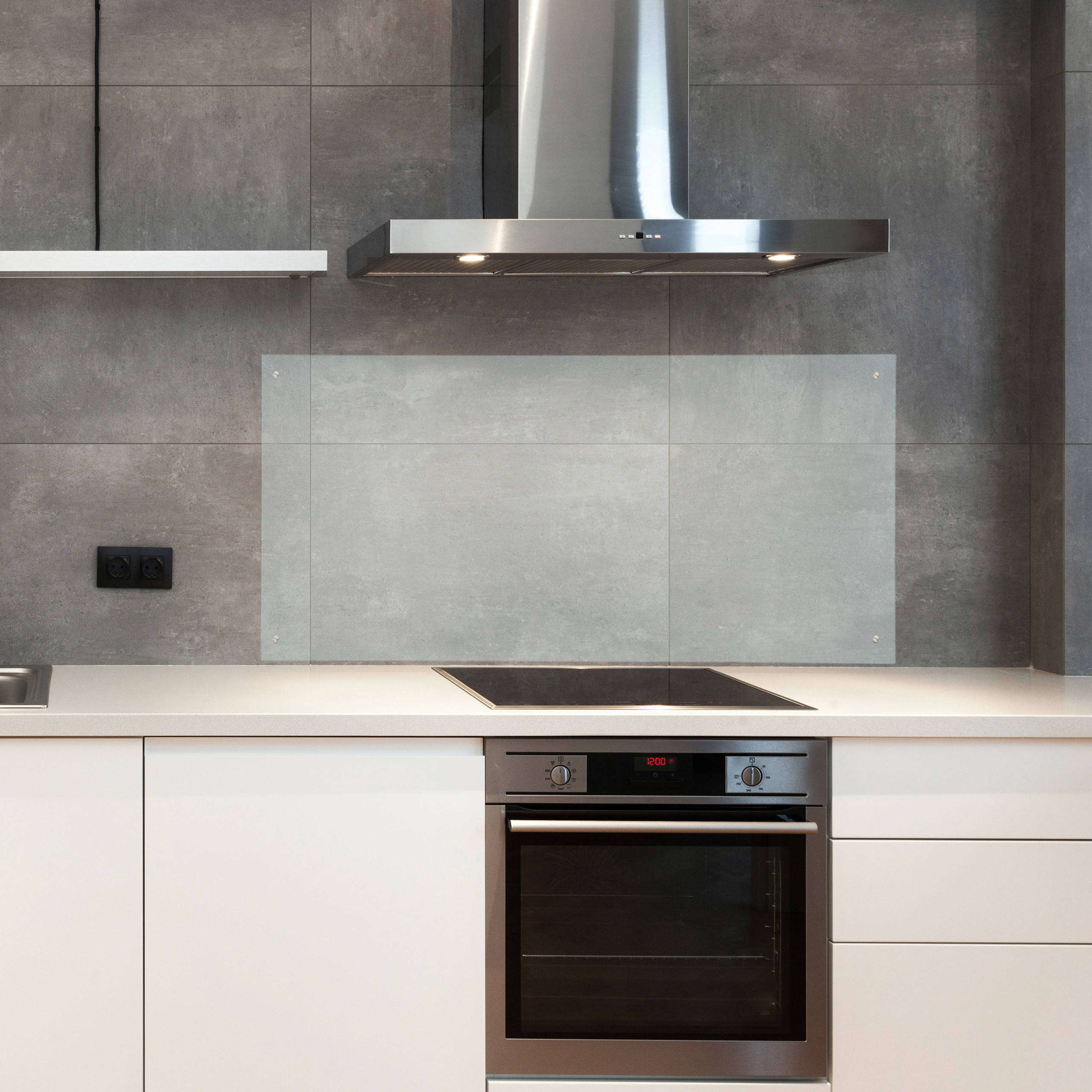 Spritzschutz Küche Glas Fliesenschutz Nischenrückwand Küchenwandschutz