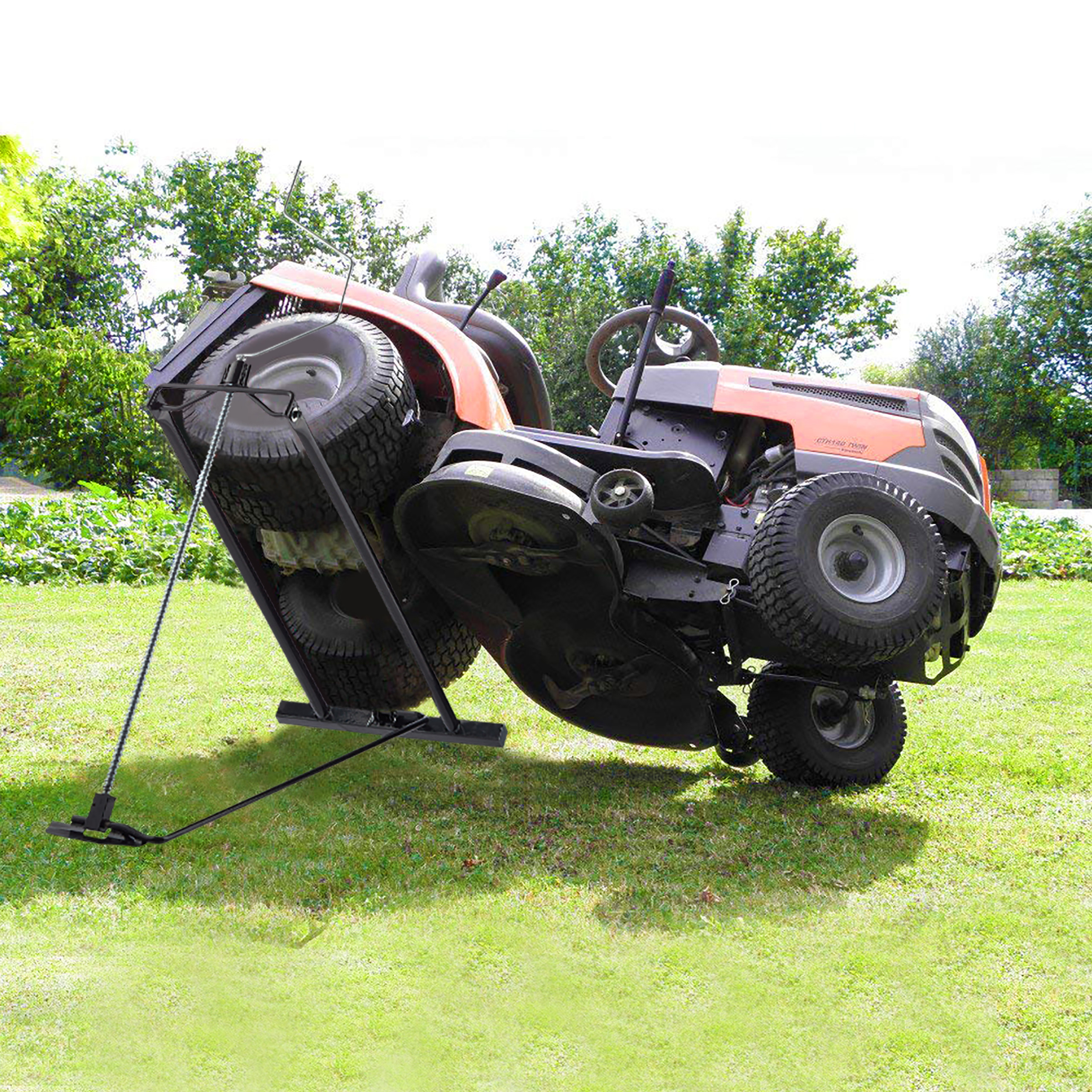 Rasentraktor Hebevorrichtung 400 kg Rasenmäherheber Kippvorrichtung