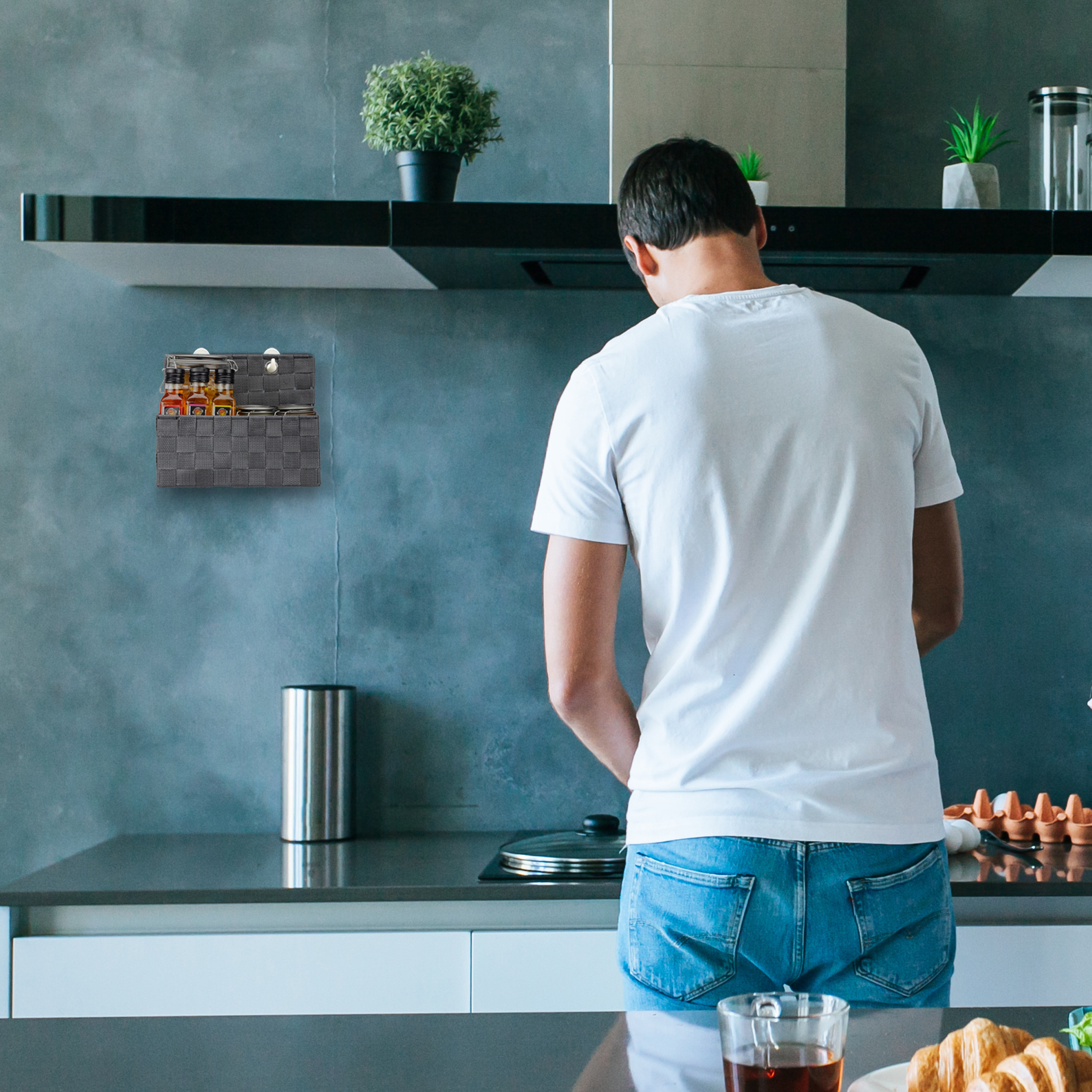 Aufbewahrungskorb Hängend, Bad Organizer, Badkörbchen, Hängekorb