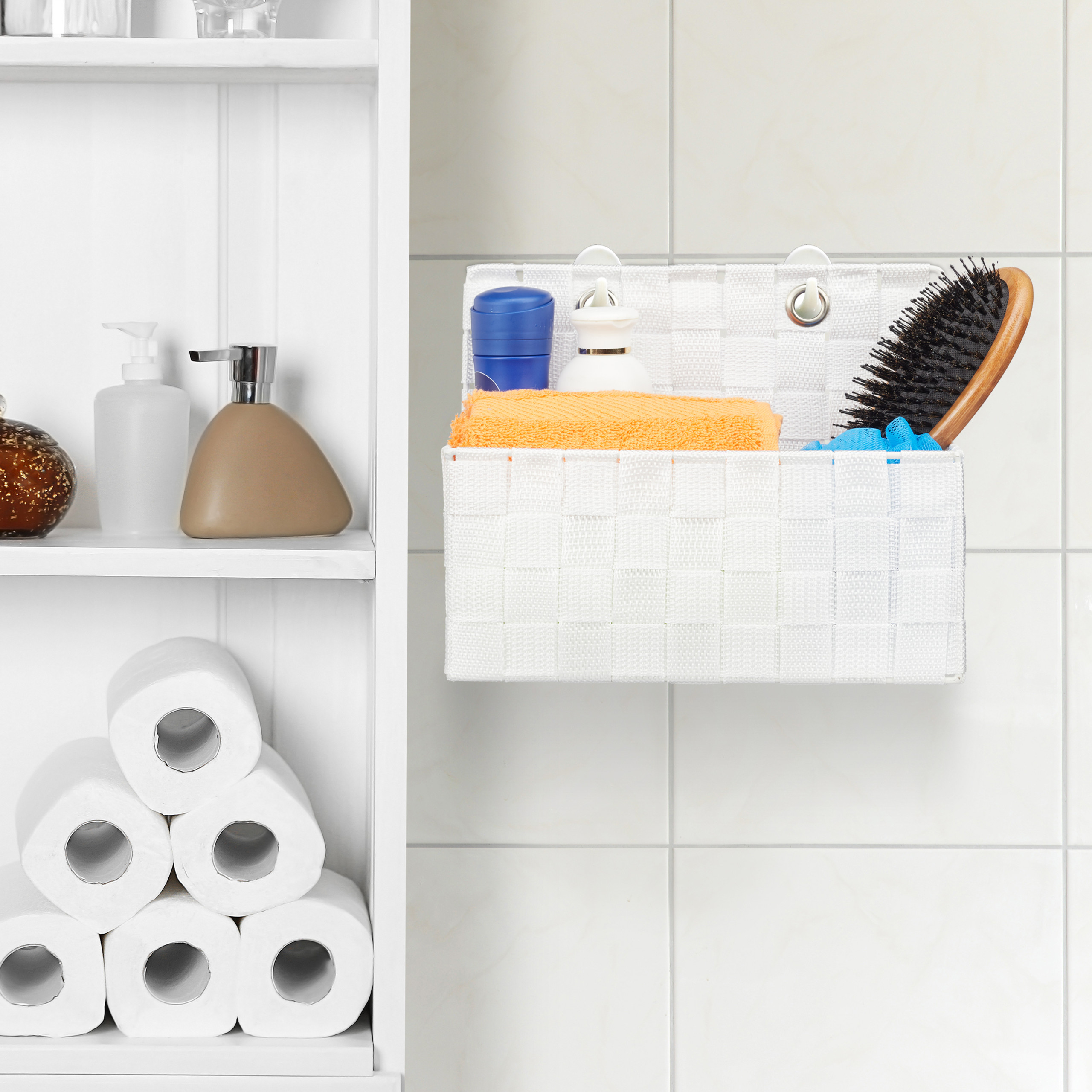 Aufbewahrungskorb Hängend, Bad Organizer, Badkörbchen, Hängekorb