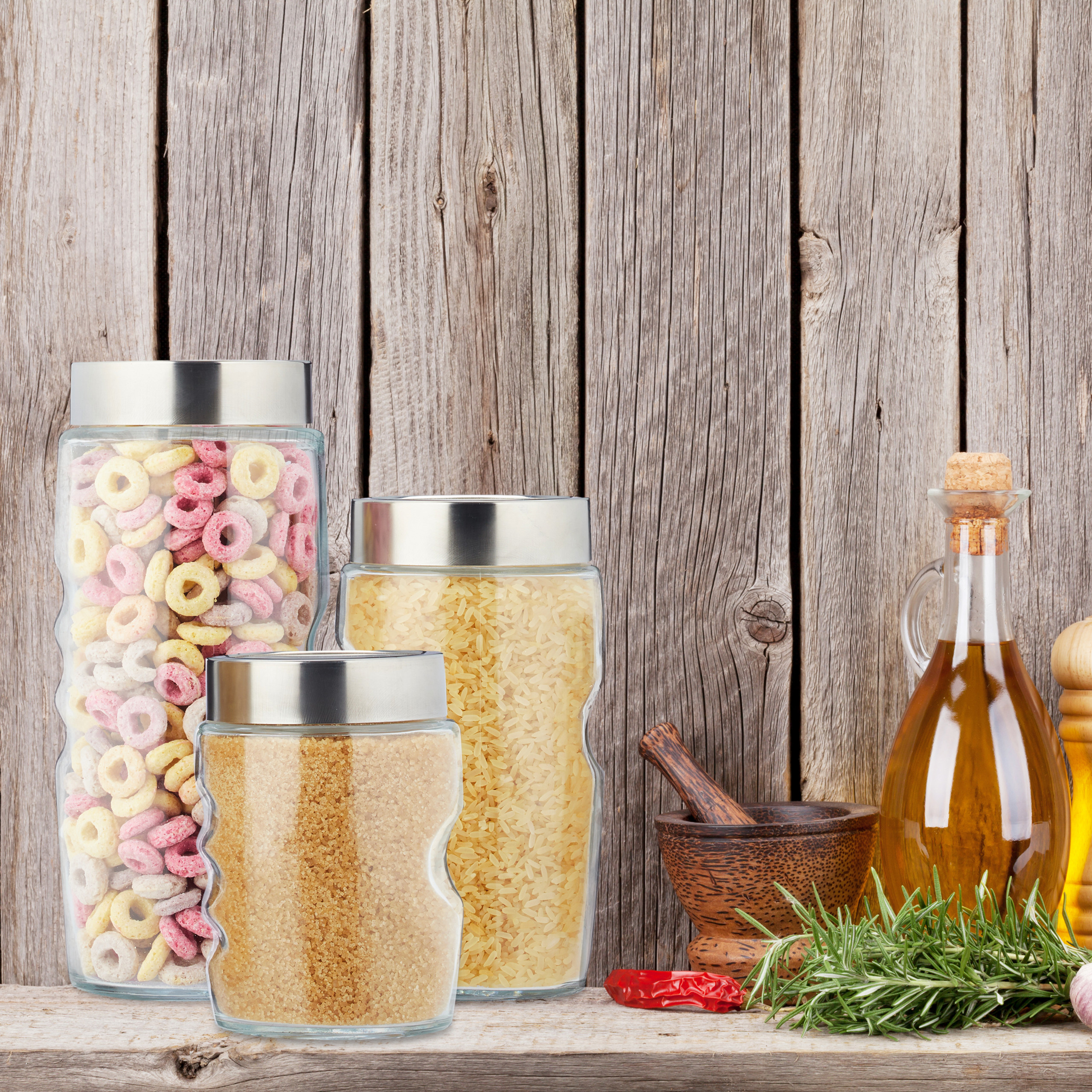 Vorratsgläser 9er Set Vorratsdosenset Pastabehälter Vorratsdosen