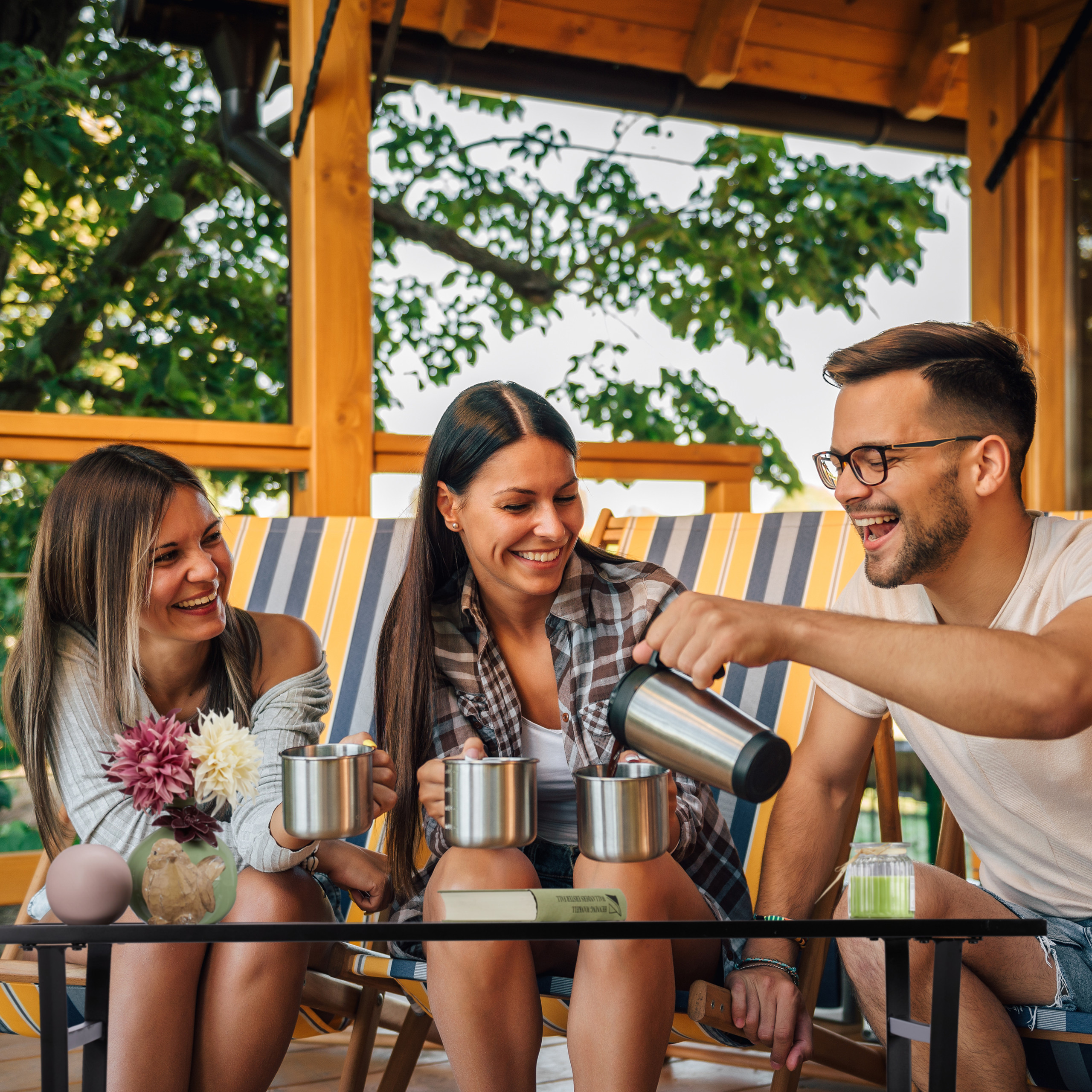 Gartentisch Buffettisch schwarz Balkontisch 60x120 Metall Tisch