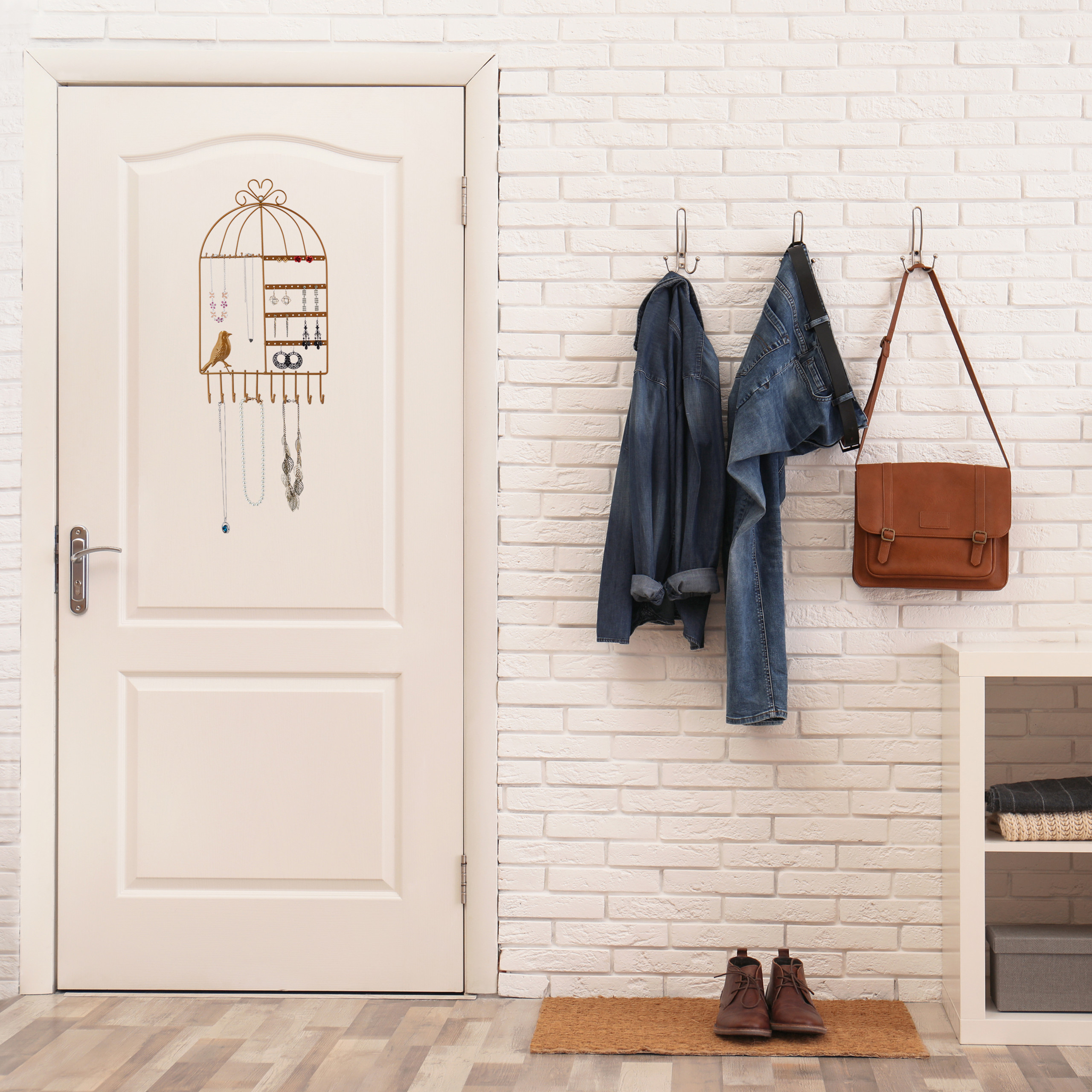 Schmuckhalter Wand Ohrringhalter Schmuckaufbewahrung Schmuckleiste