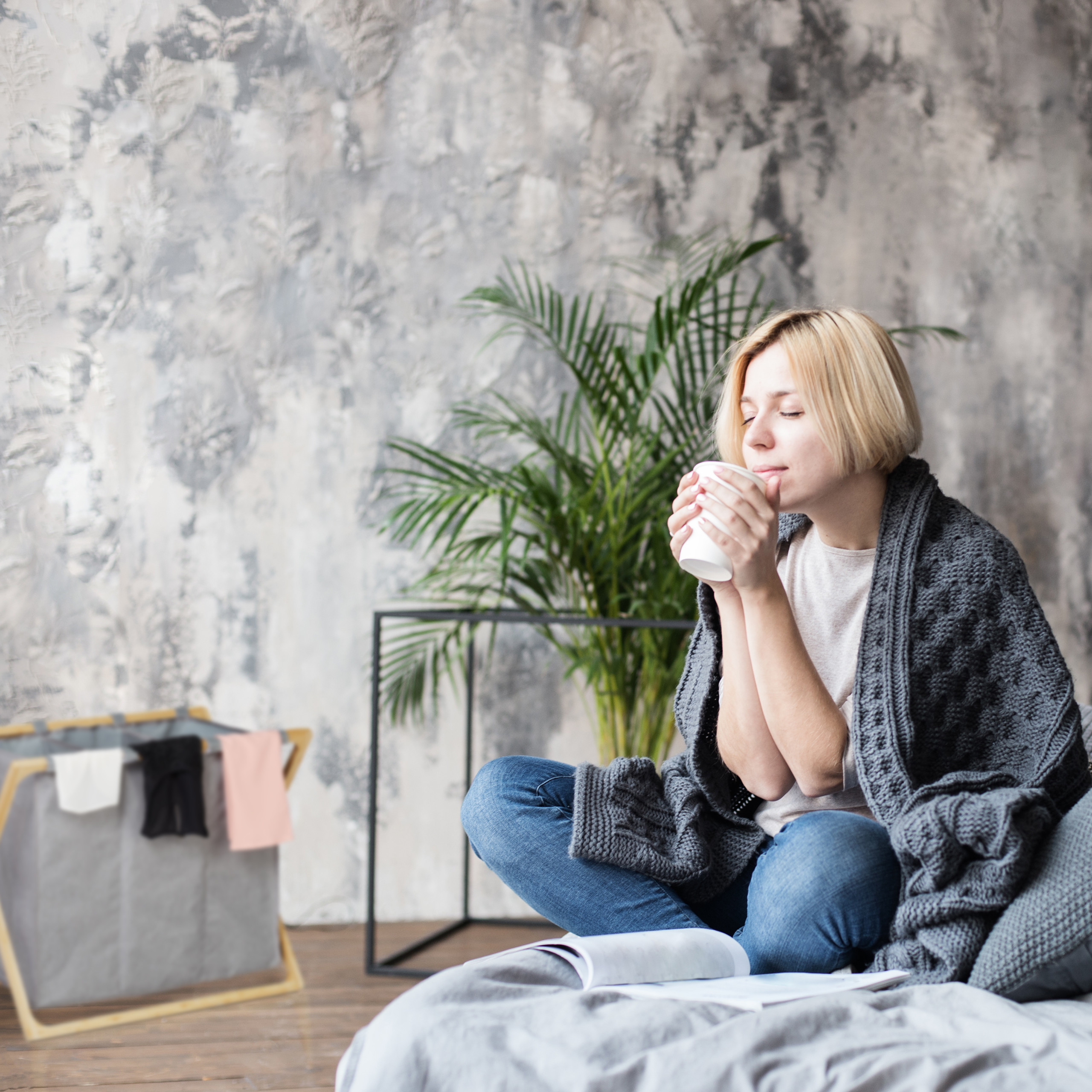 Wäschesortierer Wäschekorb 3 Fächer Bambus Wäschetrenner klappbar