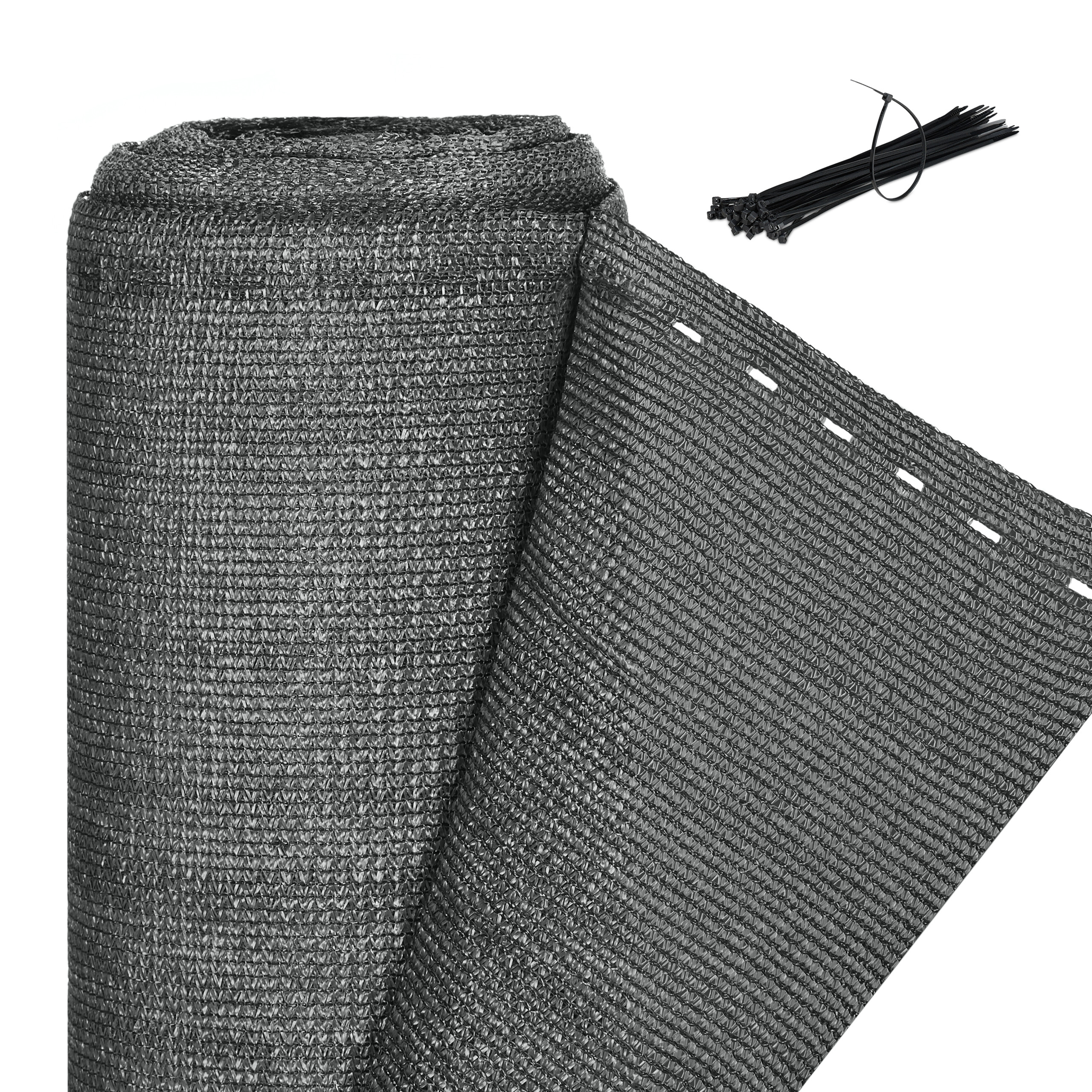 Striscia Frangivista In PVC Effetto Rattan – 35 M X 19 Cm, Protezione Privacy E Frangivento Per Recinzioni A Rete, Grigio
