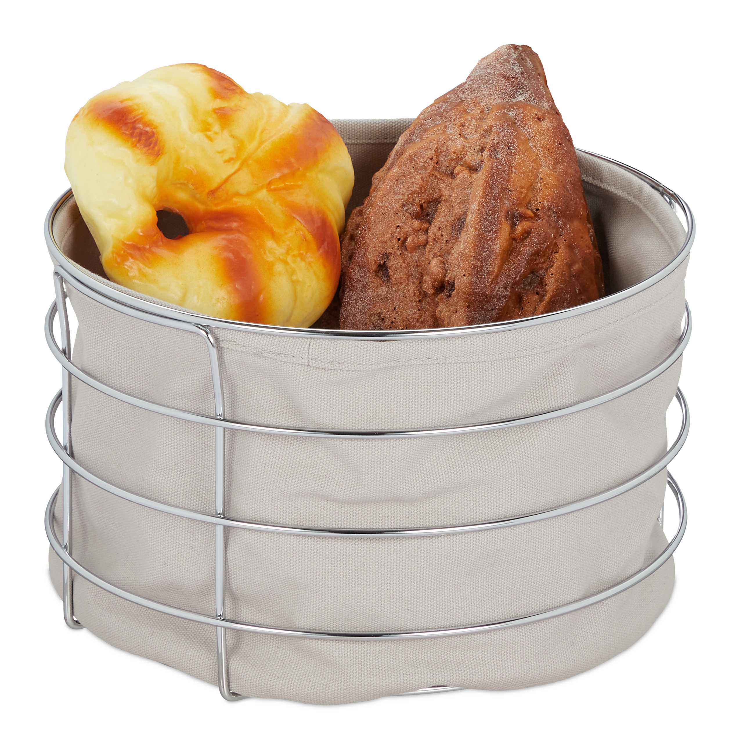 BREAD BASKET WITH Liner, Metal Bread Basket Modern Breakfast Basket