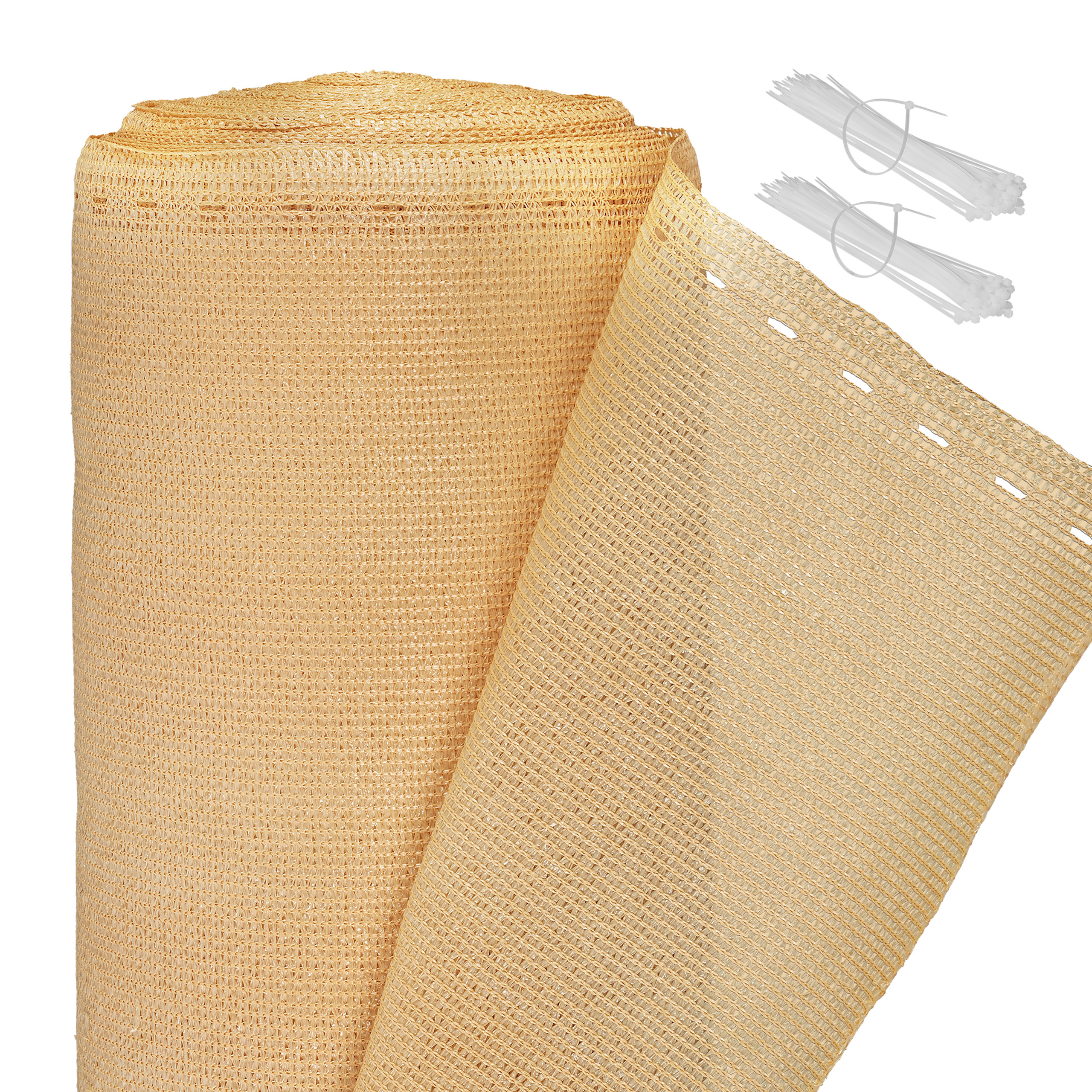 zichtbreeknet 180 cm hoog - zichtdoek - privacydoek - tuindoek - balkon - beige Binnenlandse speciale prijs