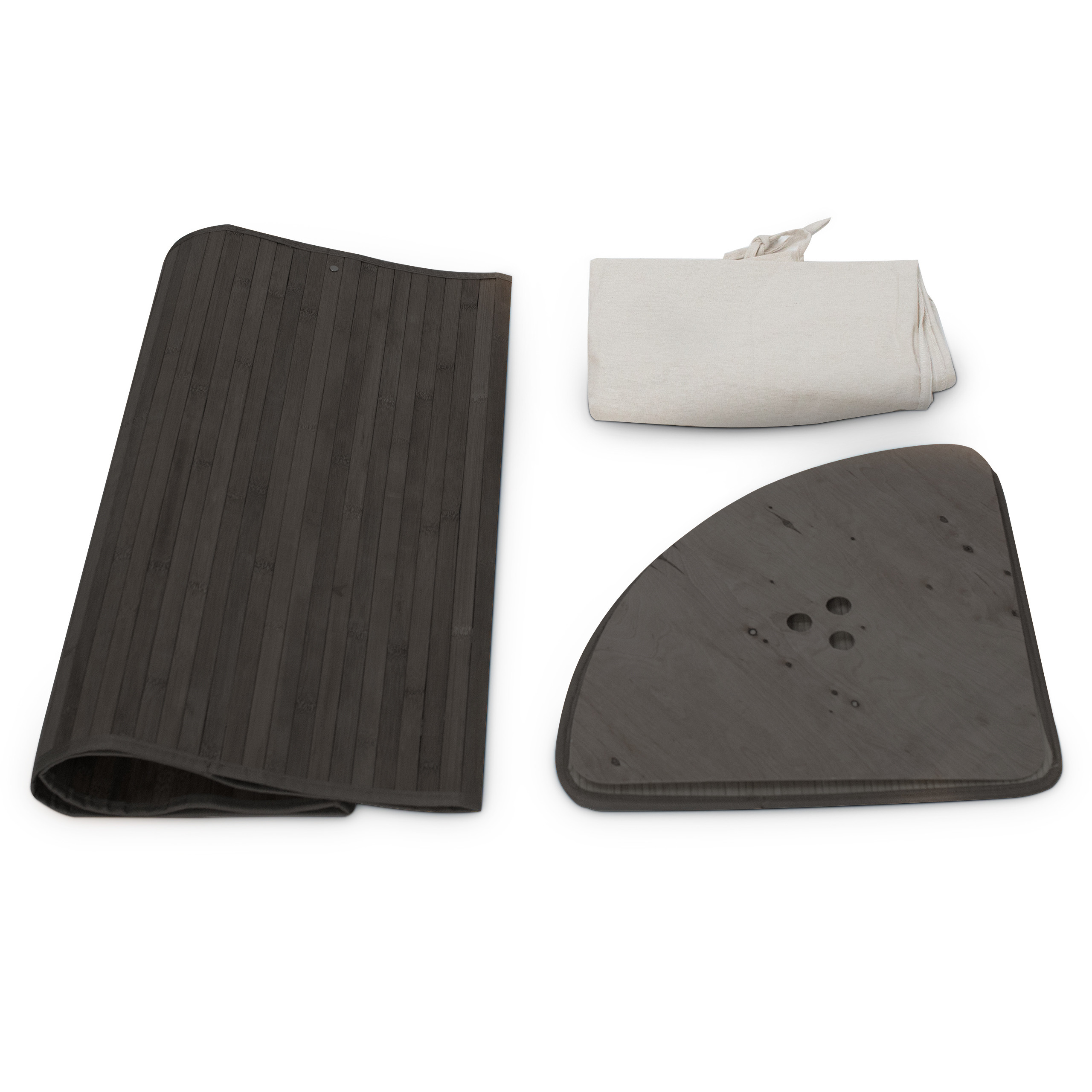 Eckwäschekorb bambú cesta para la ropa de esquina 60 l medianos cesto