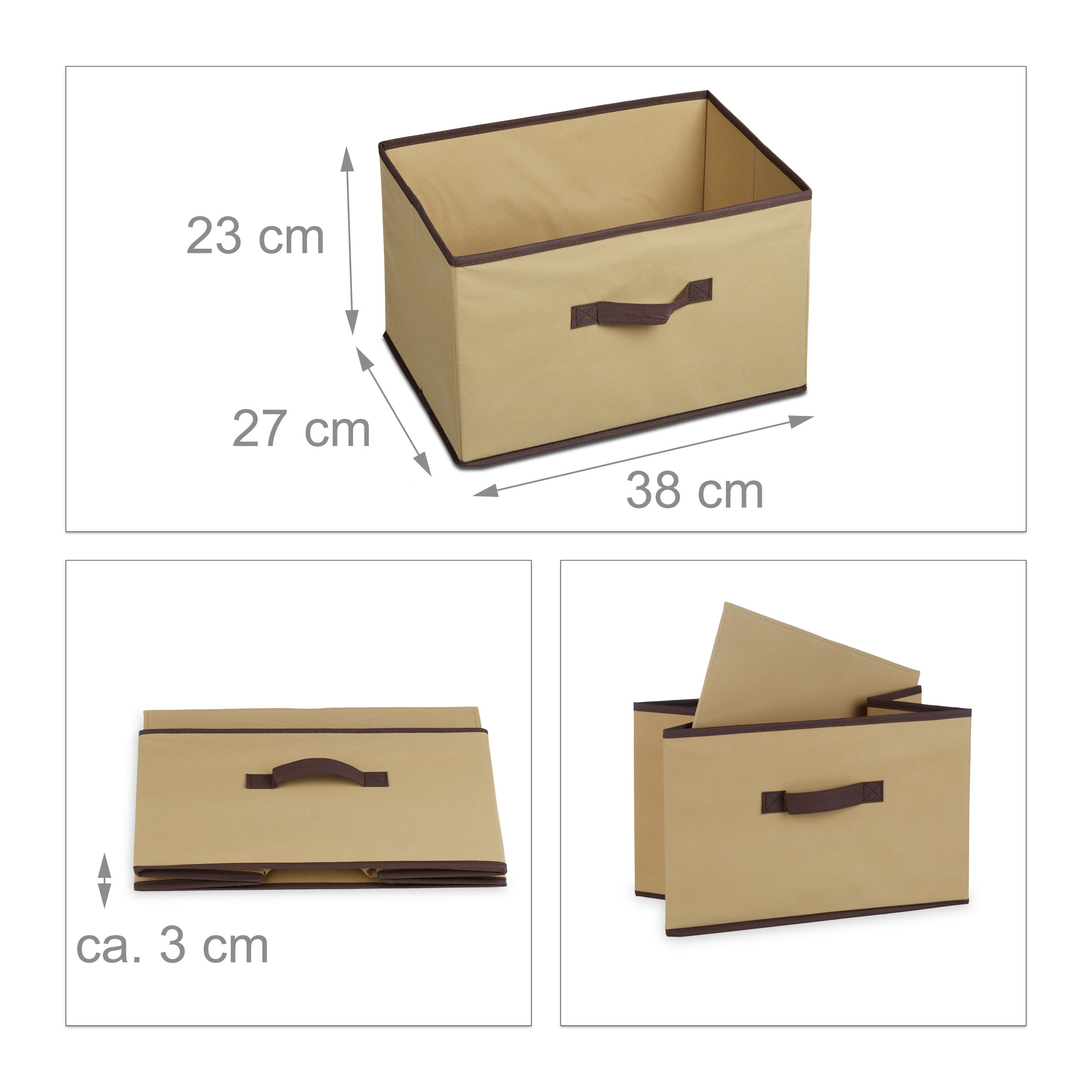 Regal Bambus mit Korb, Faltbox, 2-4 Ablagen, Holzregal natur