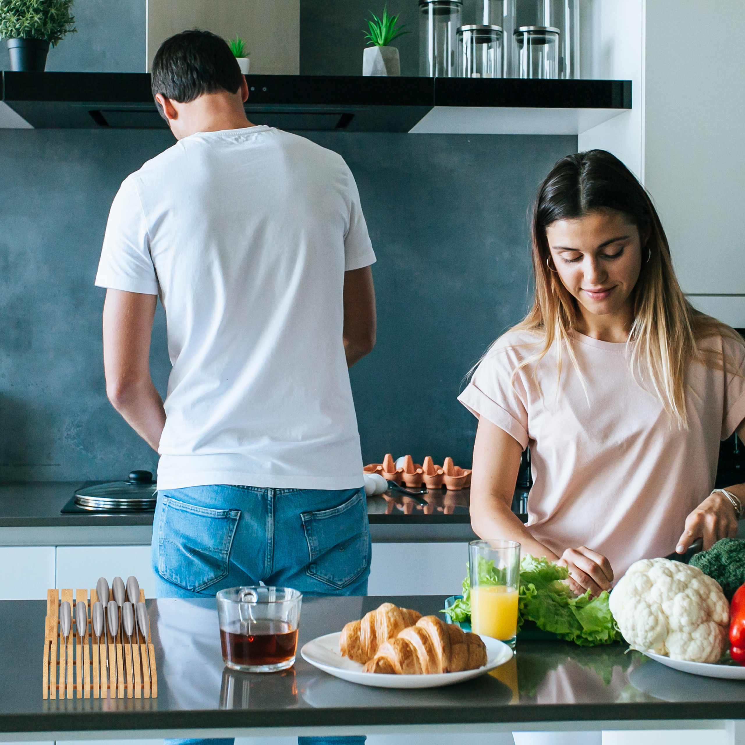 Messerblock Schublade, Messerhalter, Messer Organizer