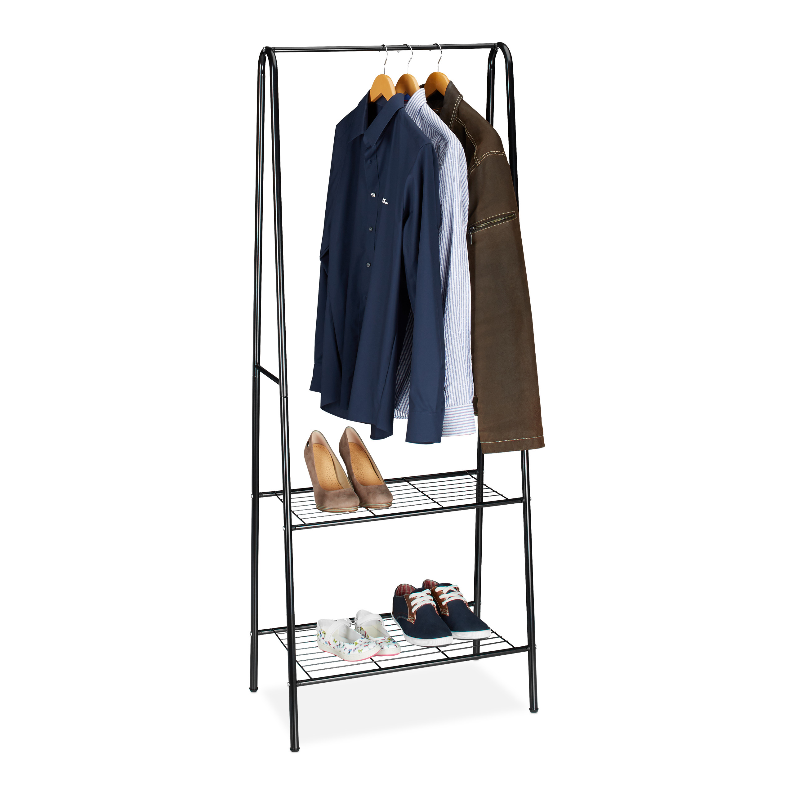 CLOTHES RACK METAL, Wardrobe, Clothes Rail, Shoe Rack, Sturdy Shoe Rack