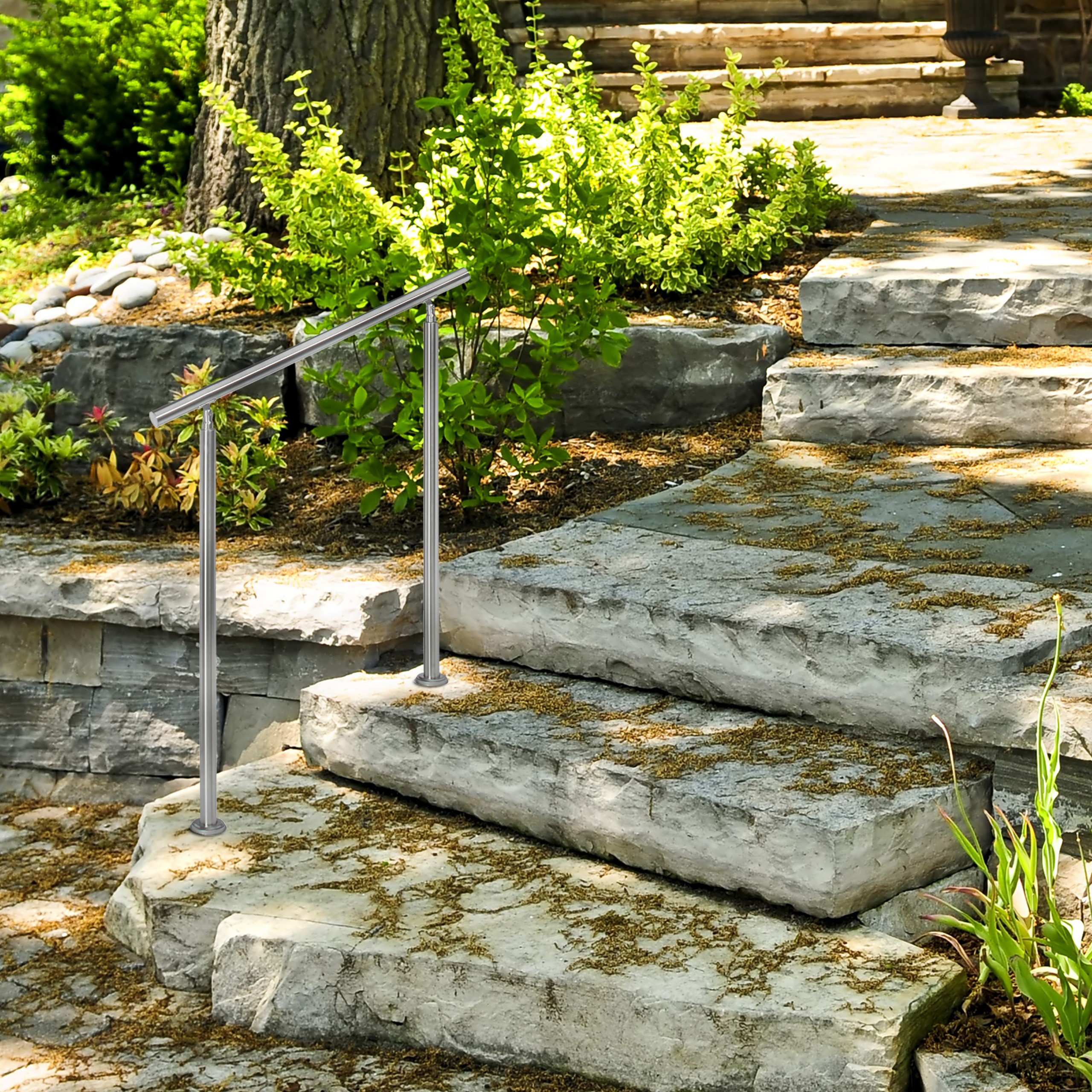 Escaleras barandas set de acero inoxidable para exteriores Escaleras barandas set de acero inoxidable para exteriores