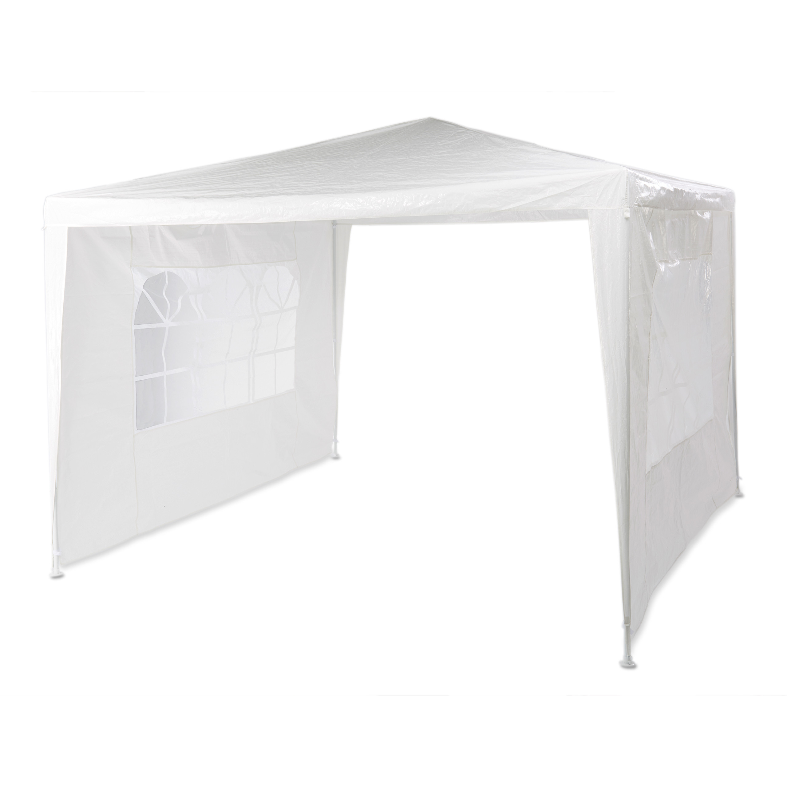 Gazebo Relaxdays 3x3m - Con 2 Pareti, Telaio In Metallo, Copertura In PE, Per Giardino E Feste - Foto 6