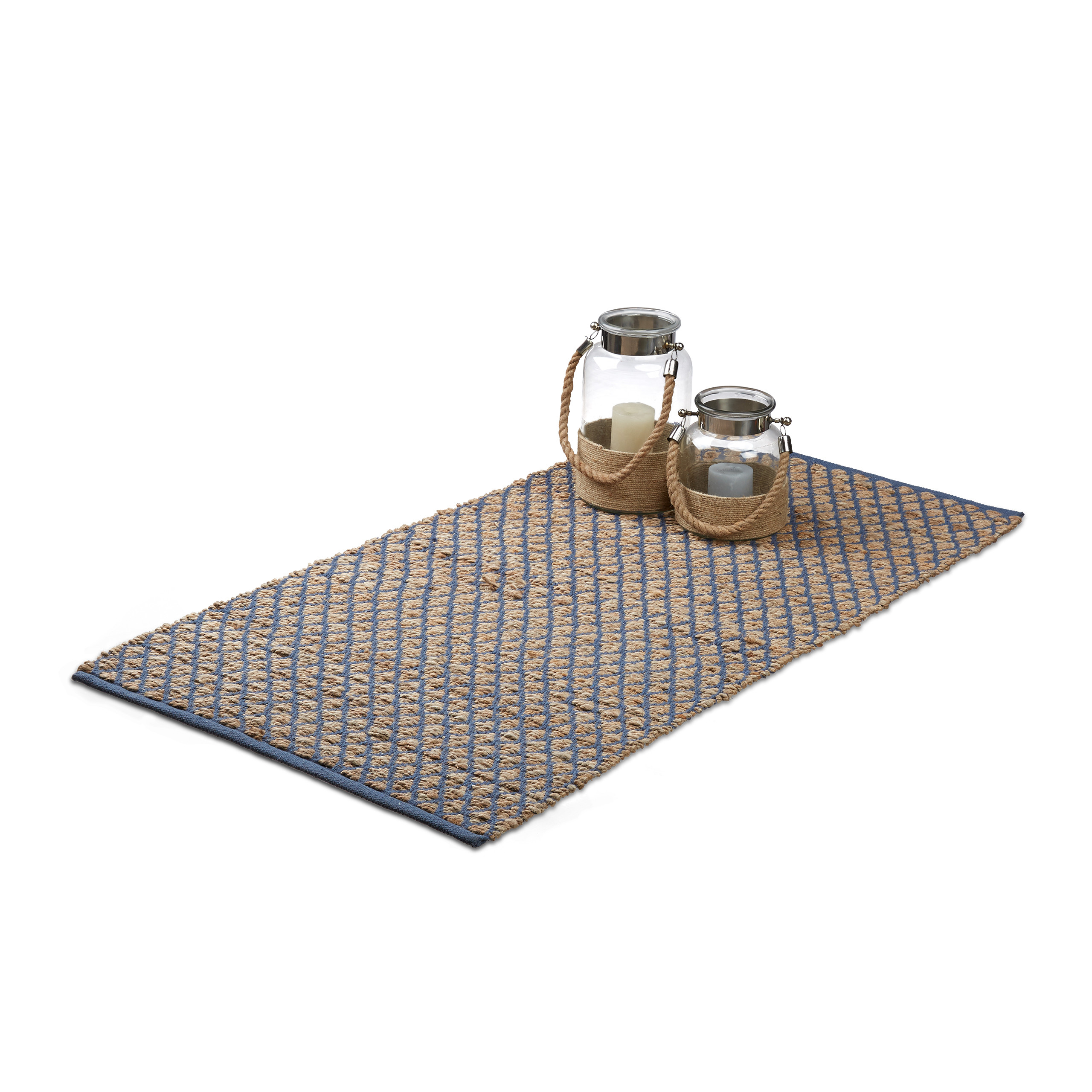 Teppich Jute Läufer Natur Handarbeit 80x200 & 70x140 cm, Teppichläufer