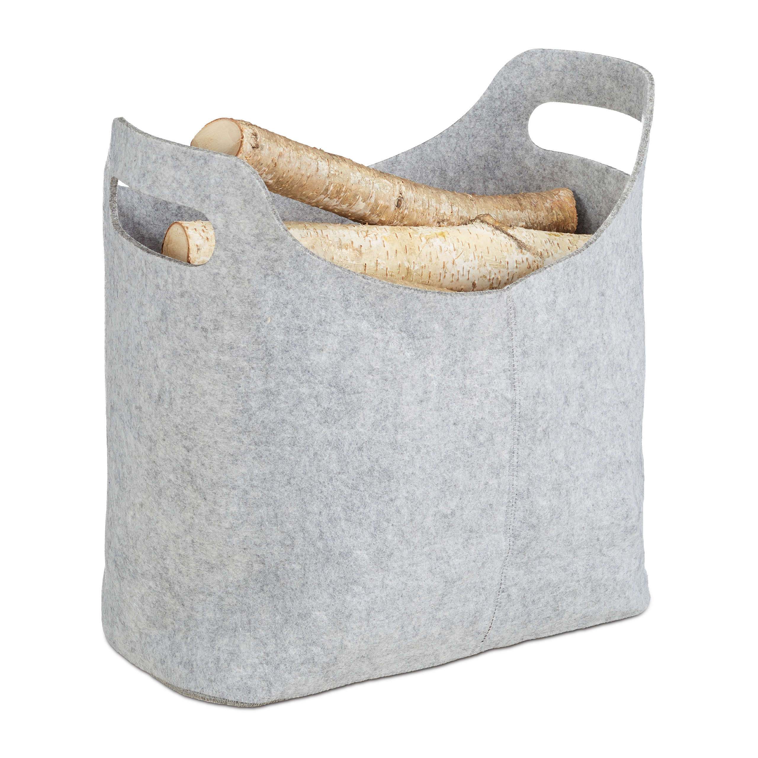 FIREPLACE WOOD BASKET Firewood Bag Wood Bag Felt Basket Felt Bag
