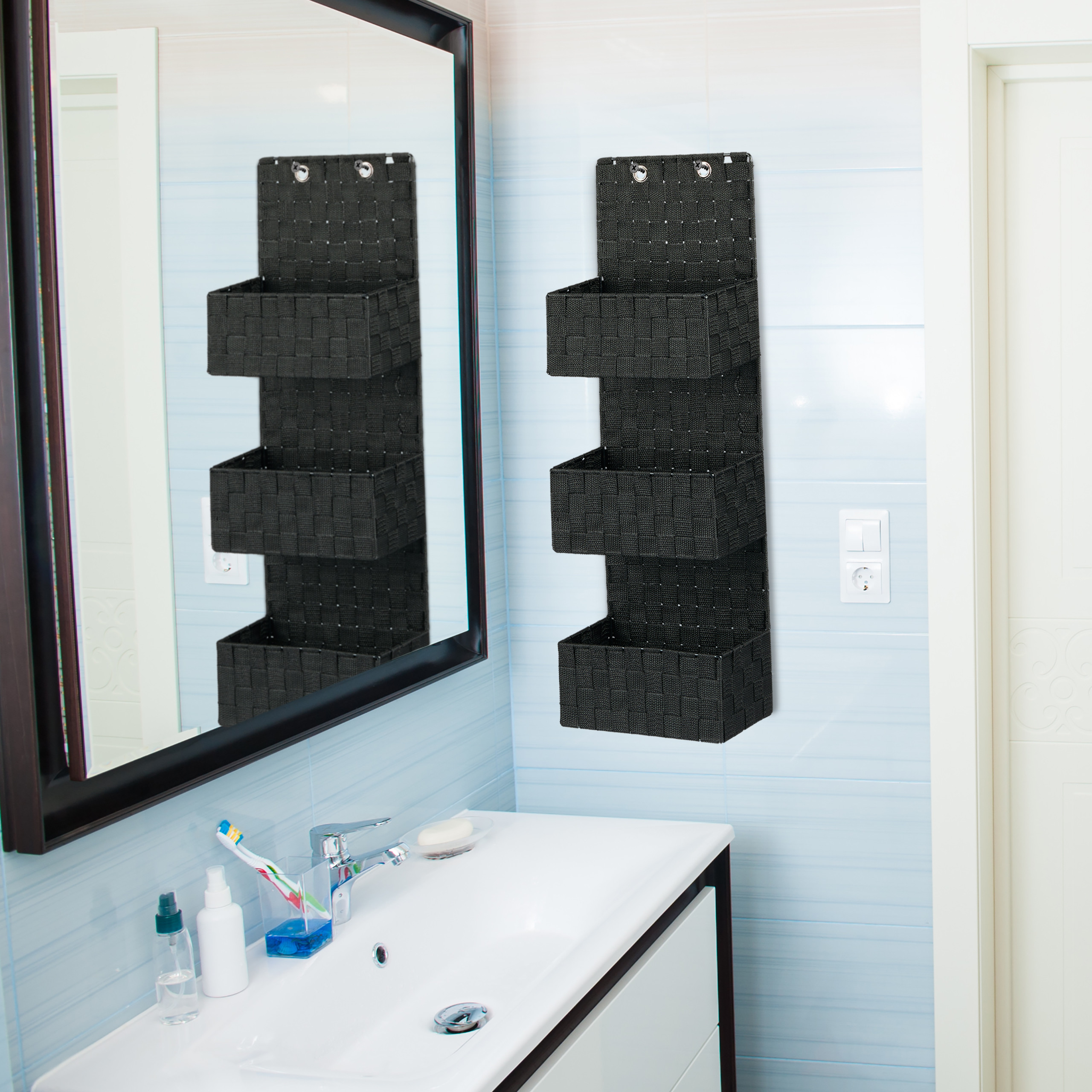 Hängeorganizer Stoff Hängeaufbewahrung Türorganizer Wandorganizer