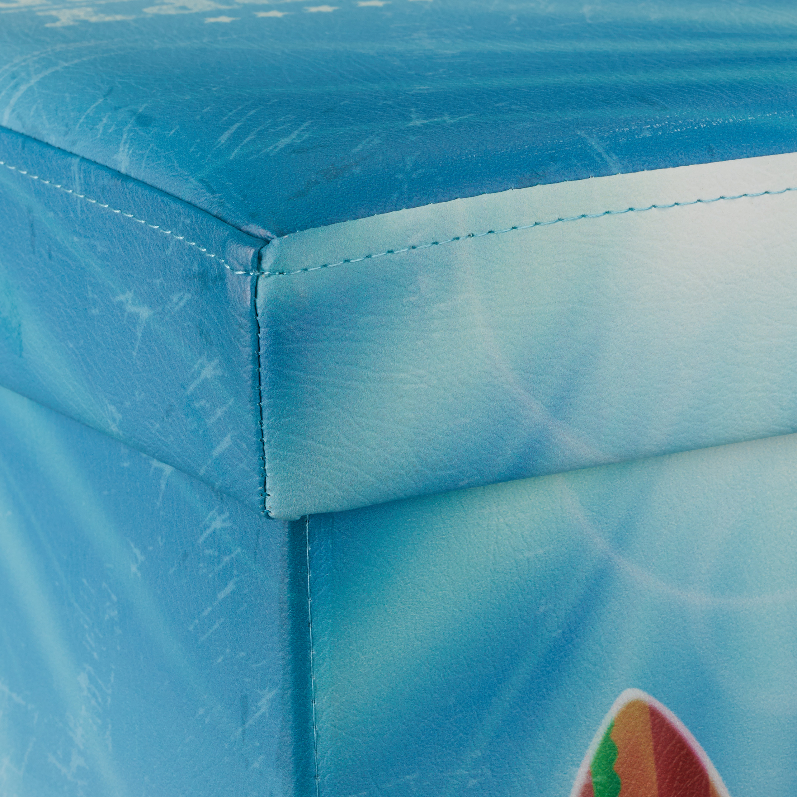 Sitzhocker mit Stauraum, Motiv Sitzwürfel, faltbarer Polsterhocker