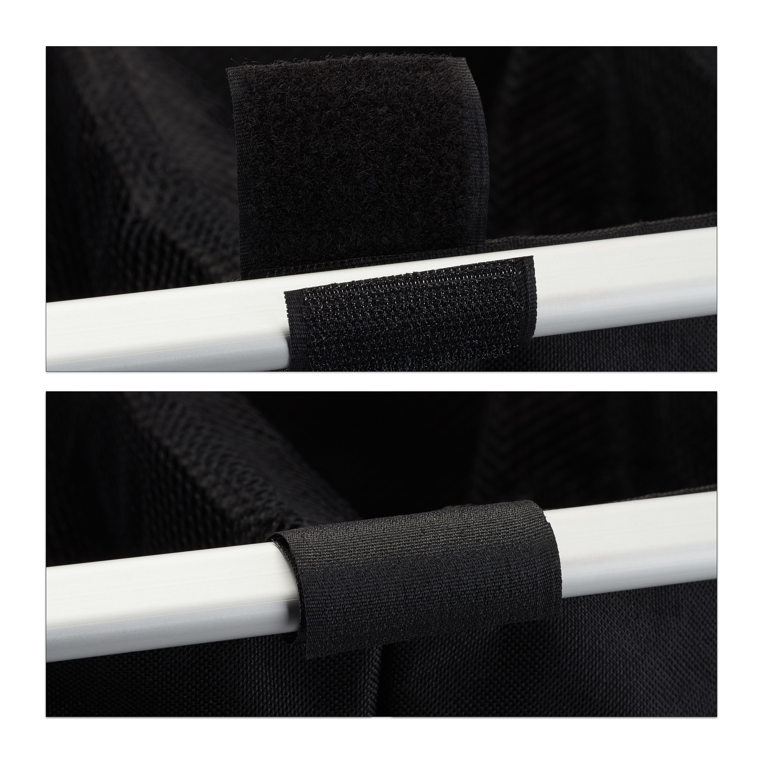 Wäschesortierer 3 Fächer 90L Klappgestell Wäschekorb Wäschesammler