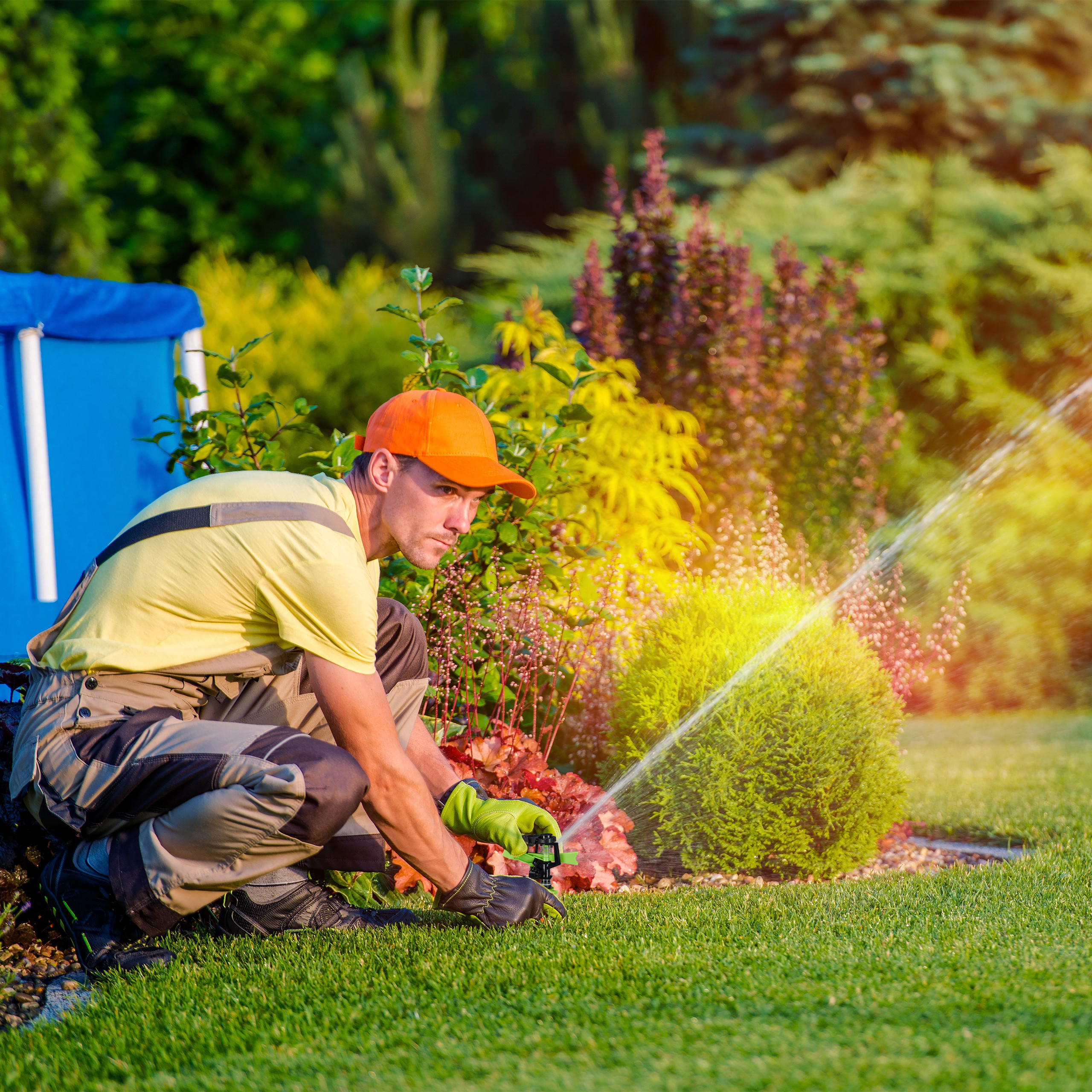 Impulsregner Kreisregner, Garten Rasensprenger, 360° Sprinkler
