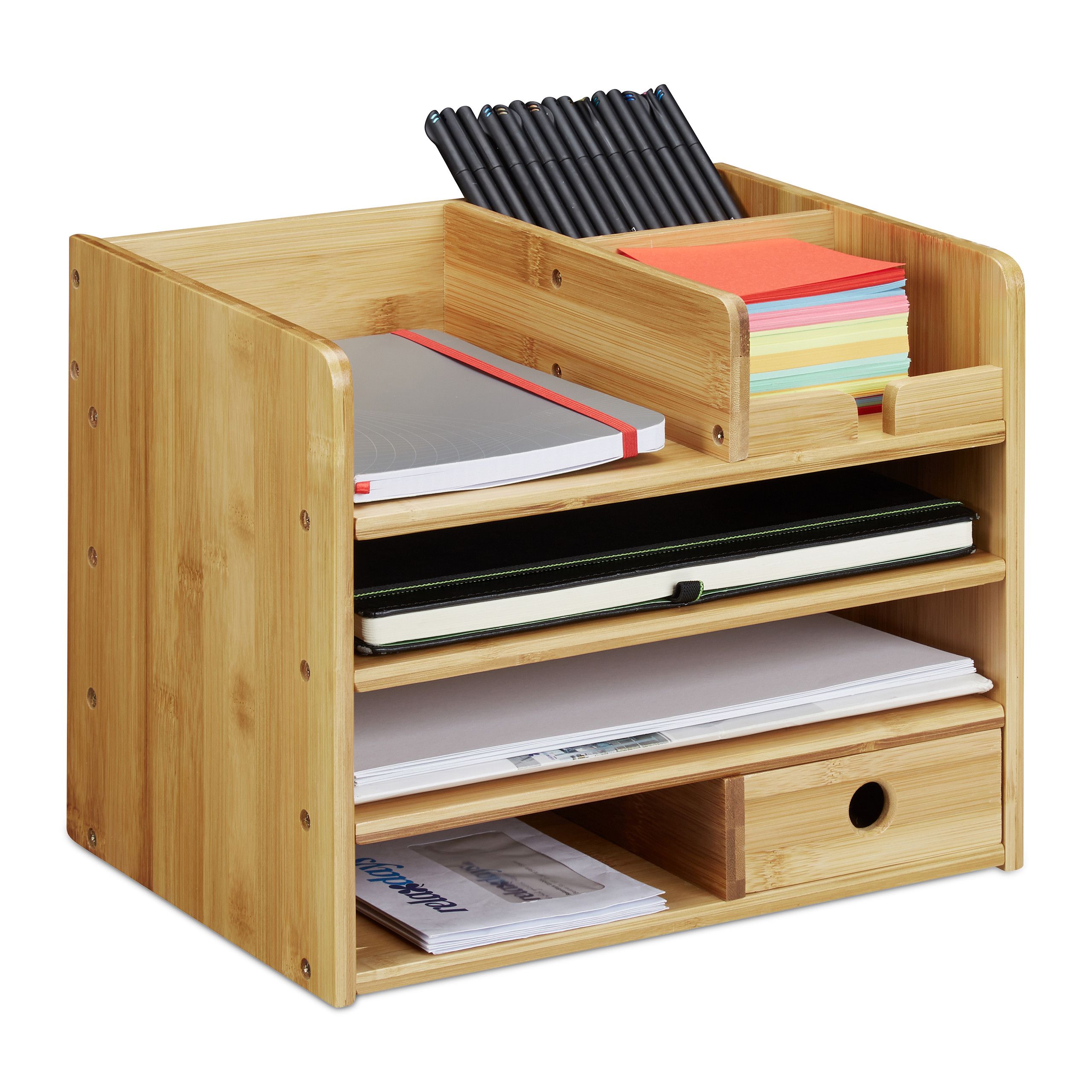 Stifteköcher Mülleimer Schreibtisch Organizer Mesh 6er Set Briefablage Ablagen