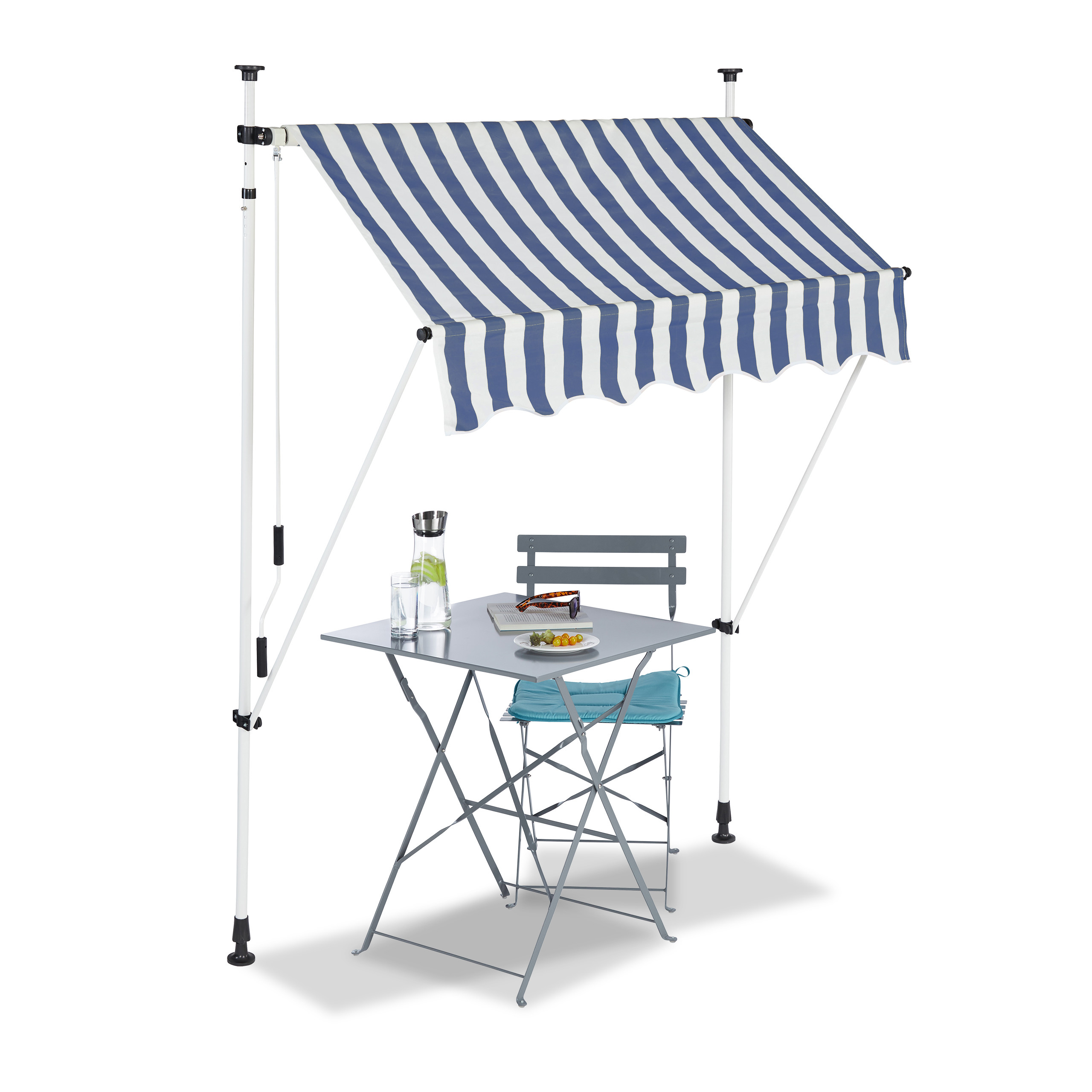 CLAMP AWNING BALCONY Awning Drop Arm Awning Canopy Height Adjustable