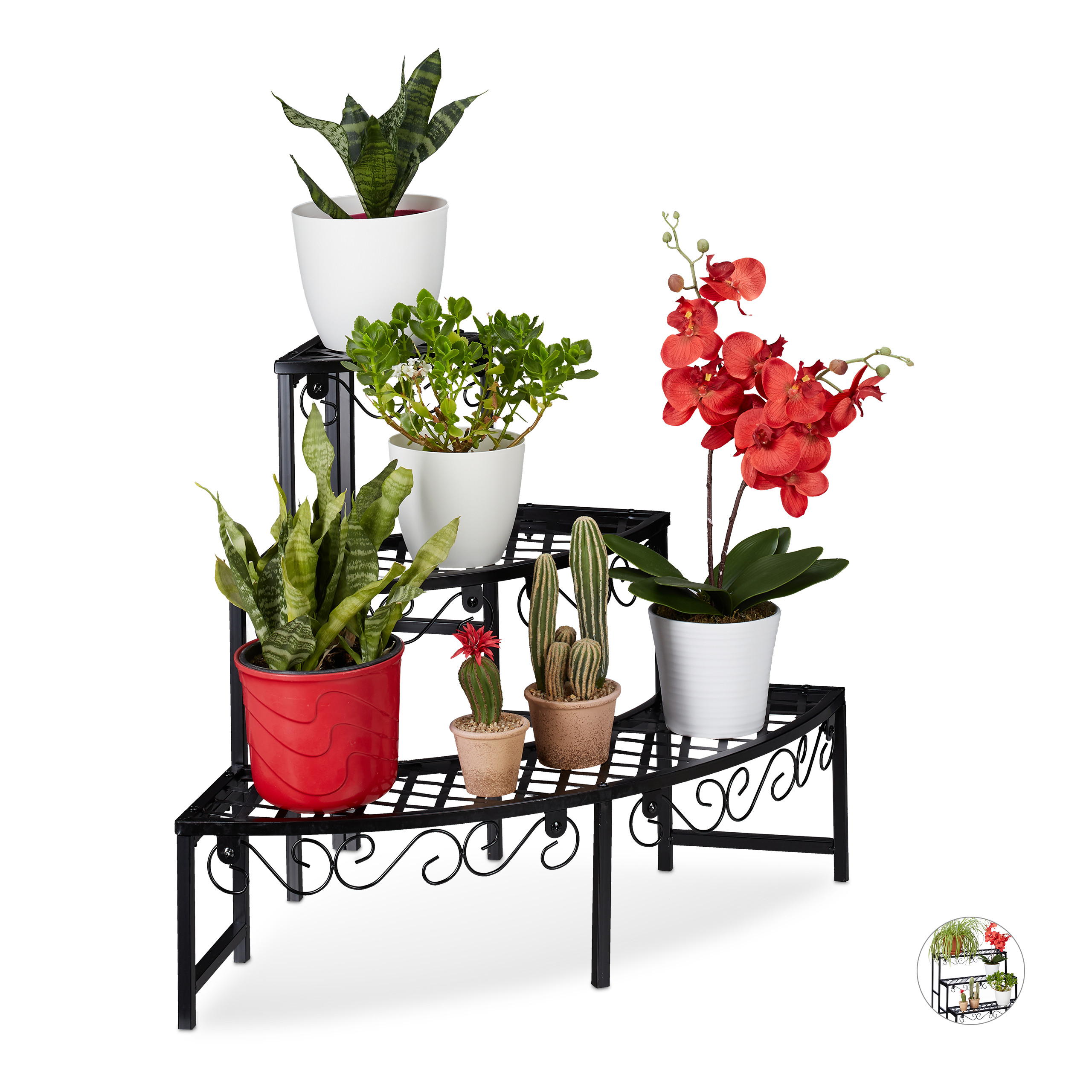 FLOWER STAIRS FLOWER Shelf Flower Bench Garden Shelf Plant Shelf Flower Ladder Metal £42.86