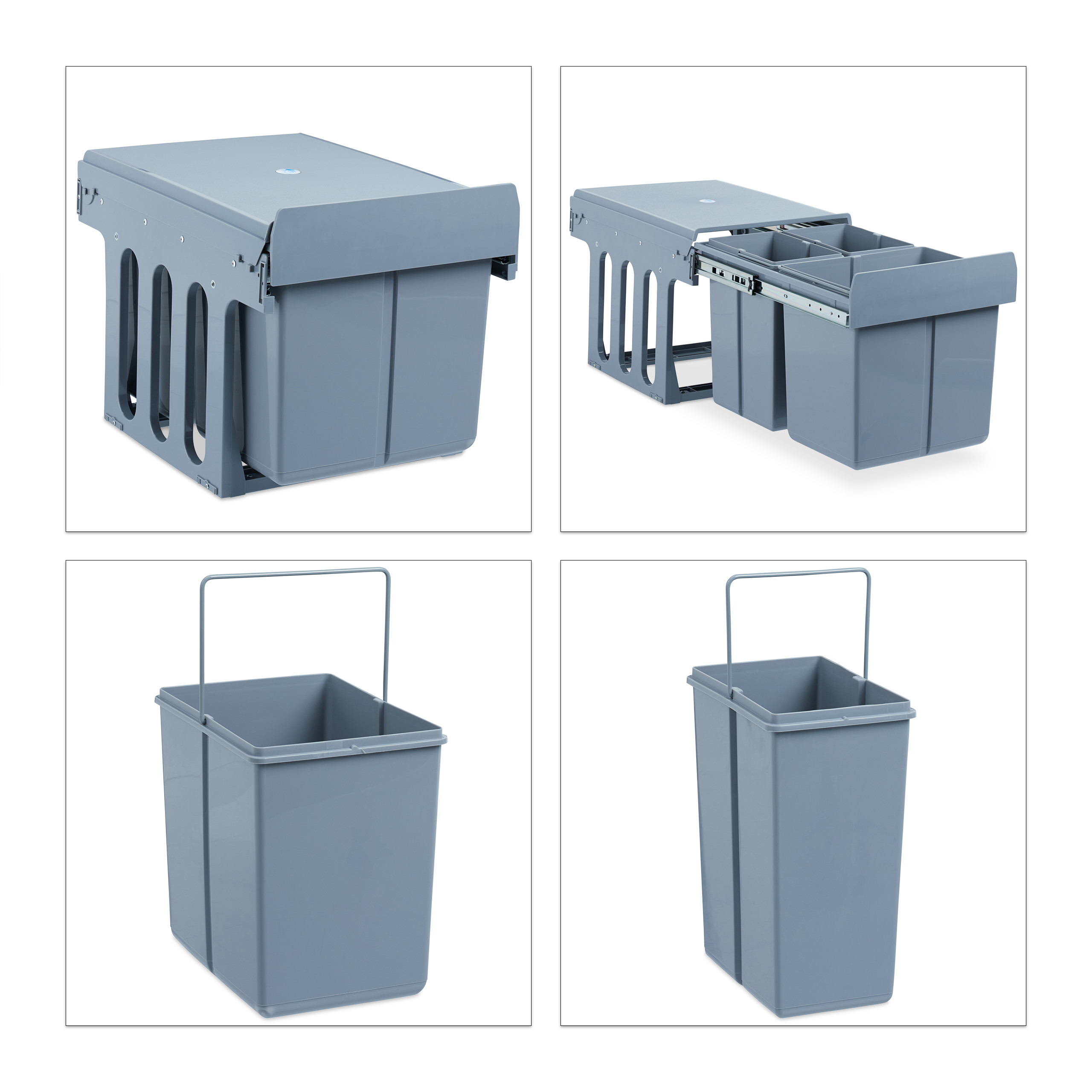 Einbaumülleimer Küche, Müllauszug, Küchenmülleimer, Ausziehmülleimer