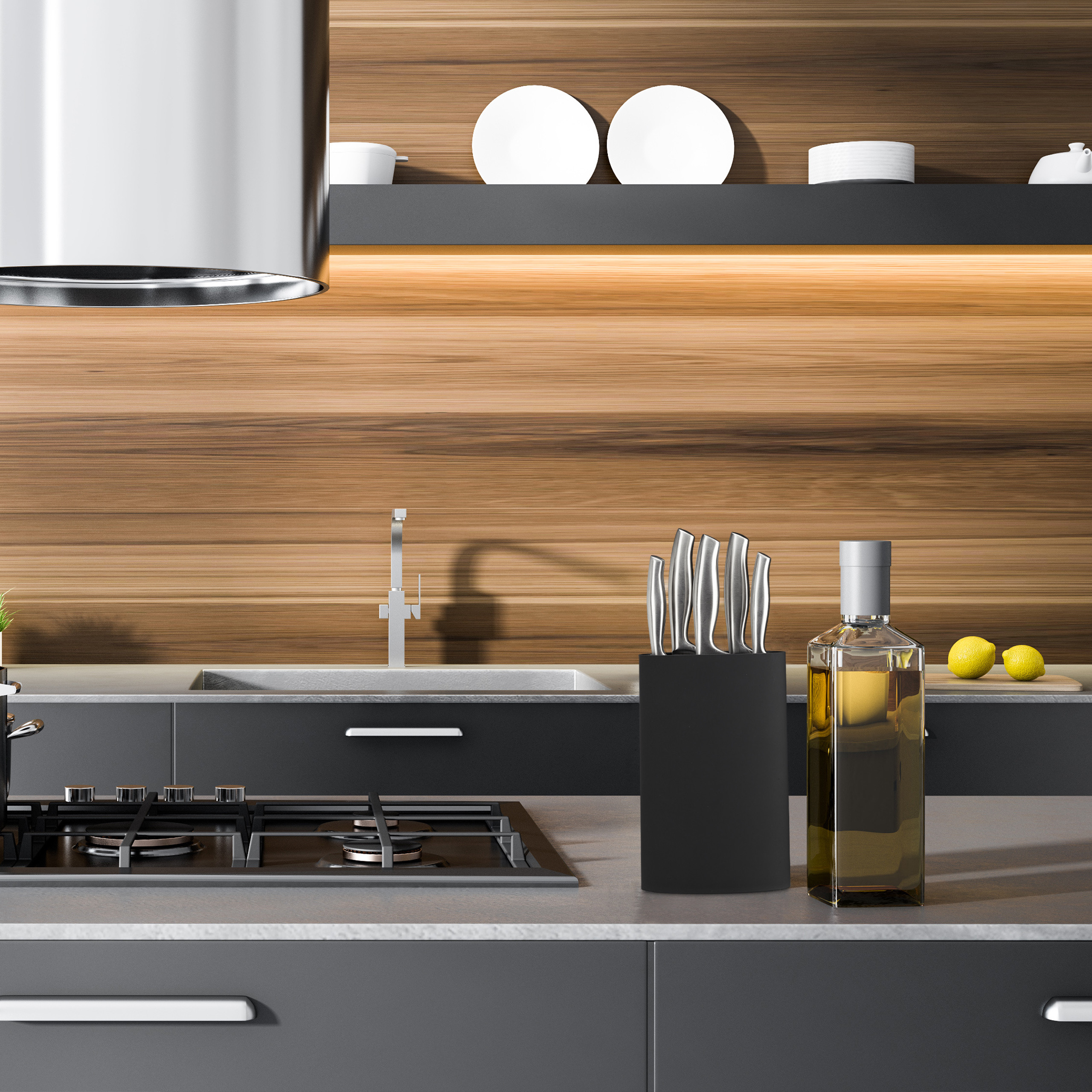 Messerblock oval Messeraufbewahrung Messer Organizer Messerständer