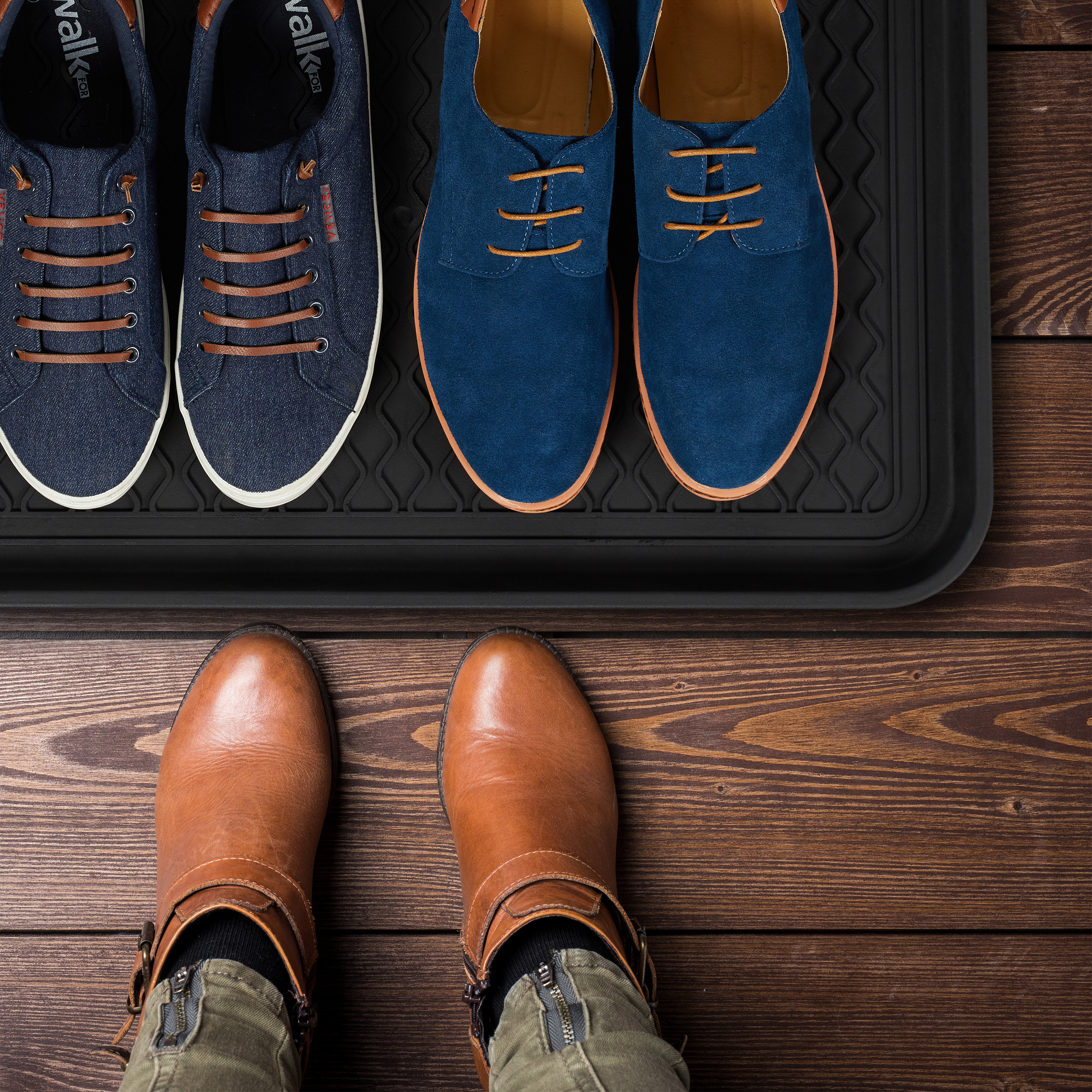 Schuhabtropfschale mit Profil Schuhwanne Schuhtablett Schuhunterlage