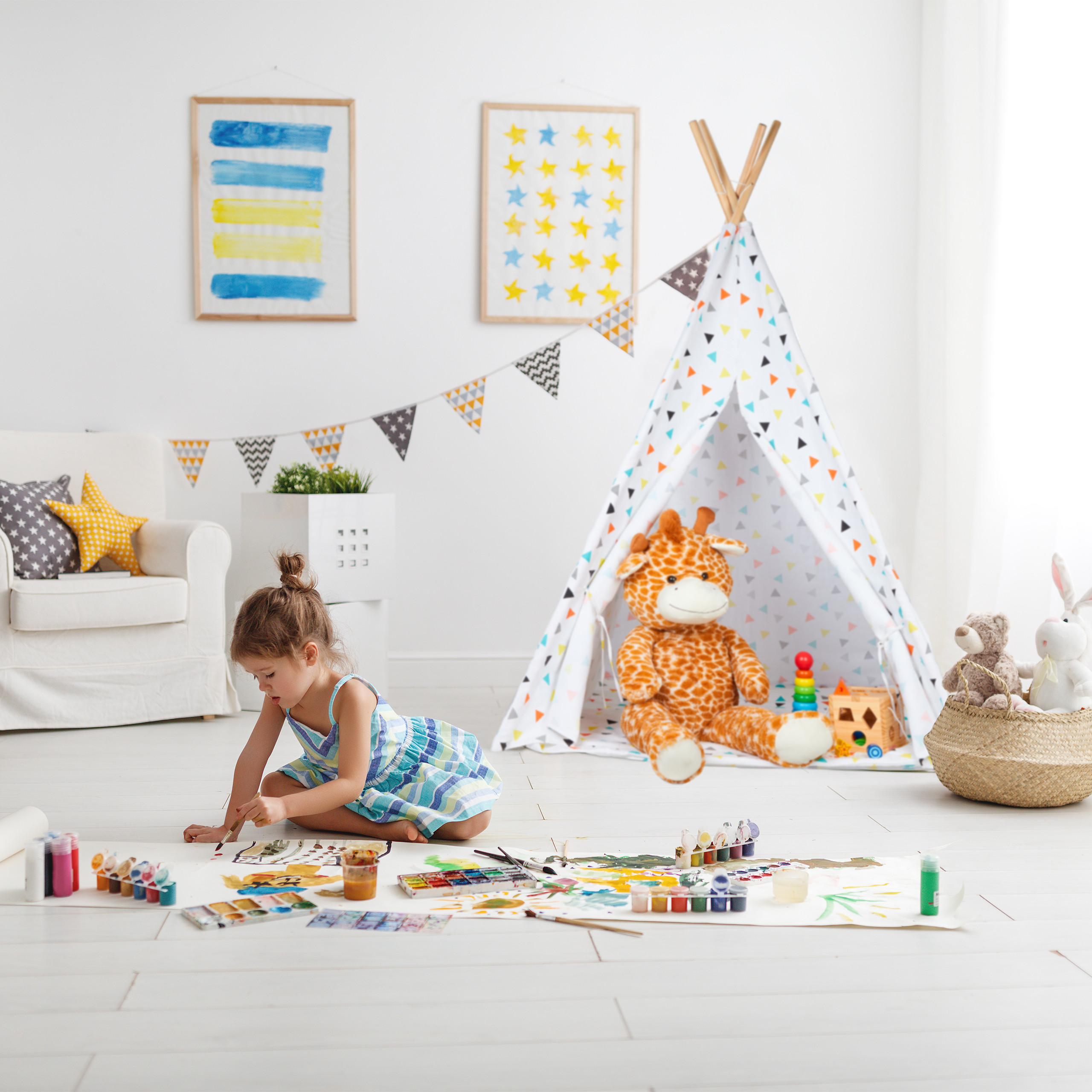 Tipi Zelt, Wigwam Kinderzelt, Zimmerzelt Kinder, Spielzelt ...