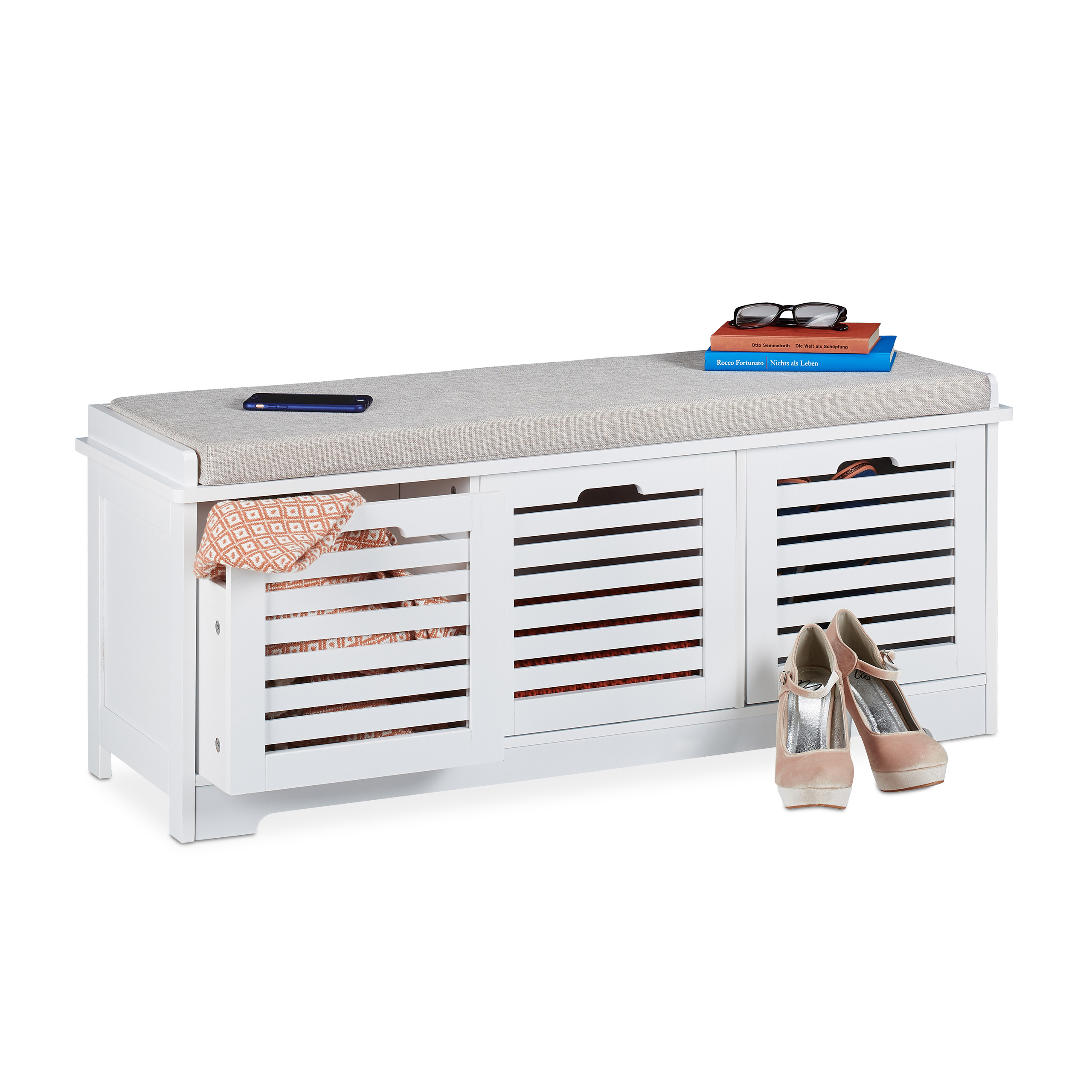 Sitzbank mit Stauraum Garderobenbank Küchenbank Sitzkommode Schuhbank