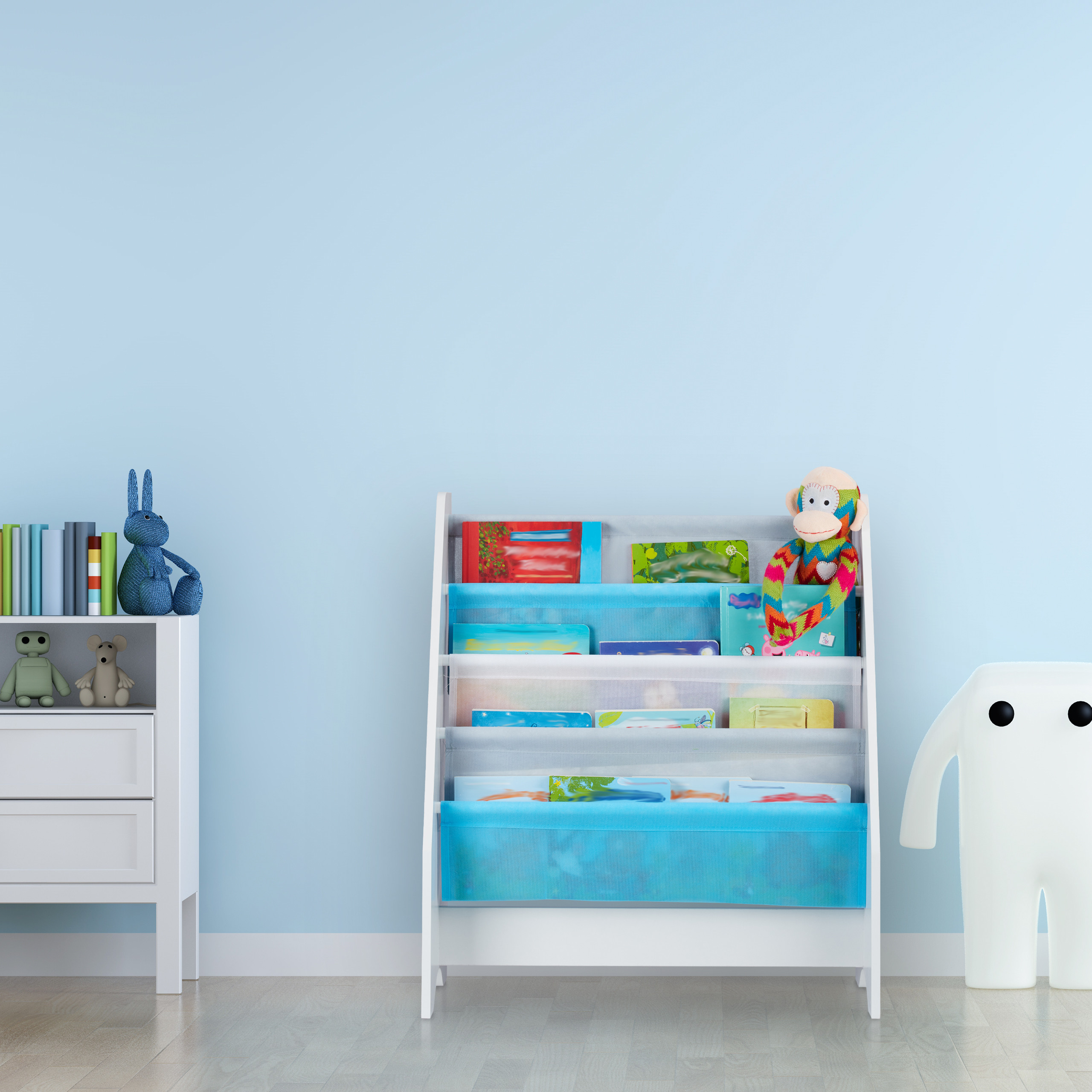 Kinder Bücherregal, Bücherbank Buchregal Bücheraufbewahrung