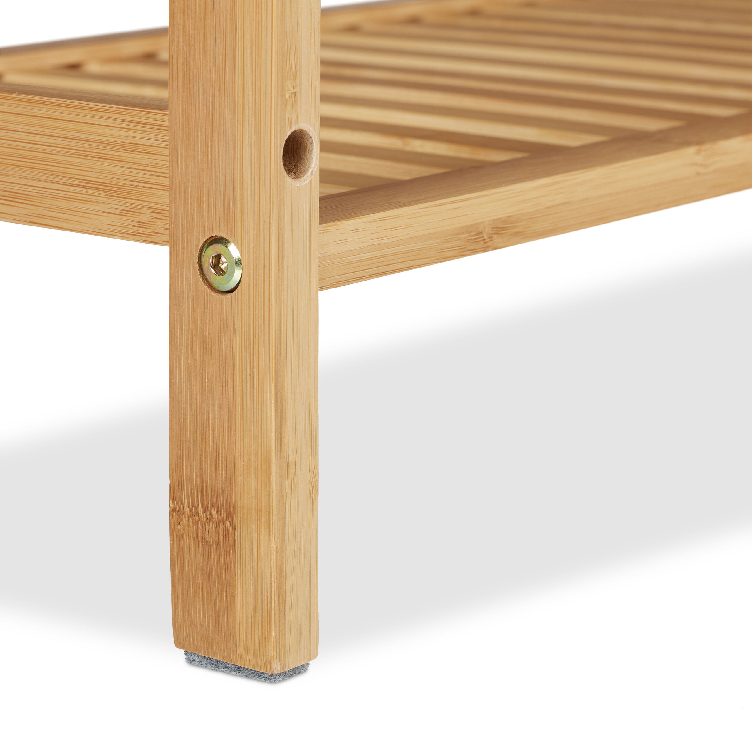 Schuhbank Bambus Sitzbank Schuhsitzbank Flurbank Garderobenbank