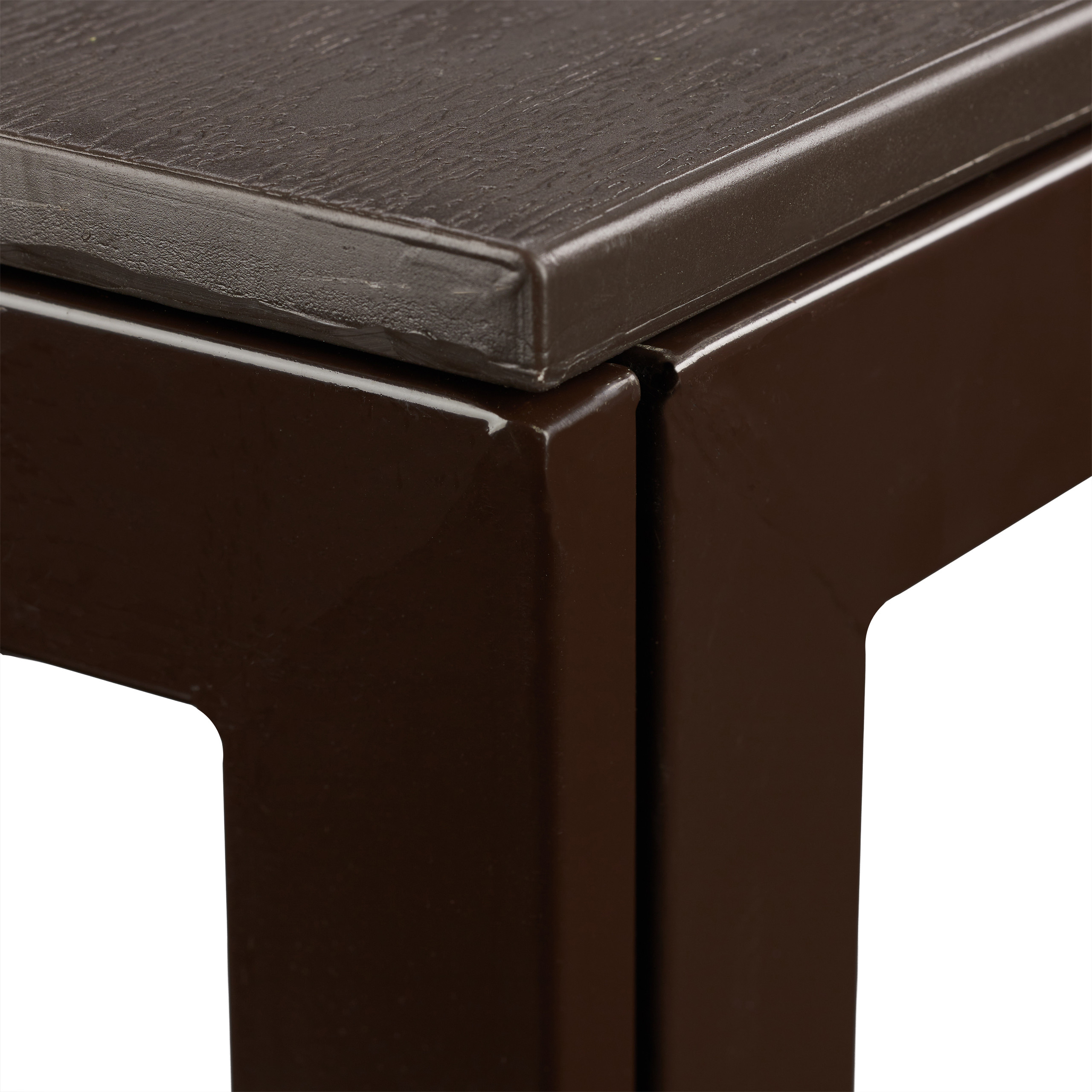 Gartentisch rechteckig Holzoptik Terrassentisch Balkontisch Outdoor