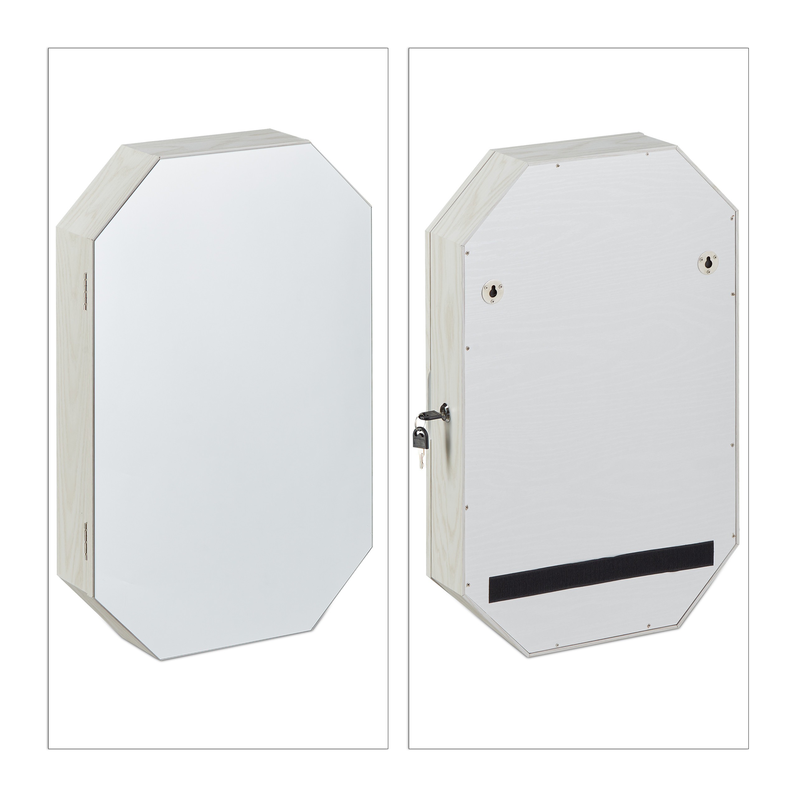 Schmuckschrank mit Spiegel, Schmuck Spiegelschrank hängend