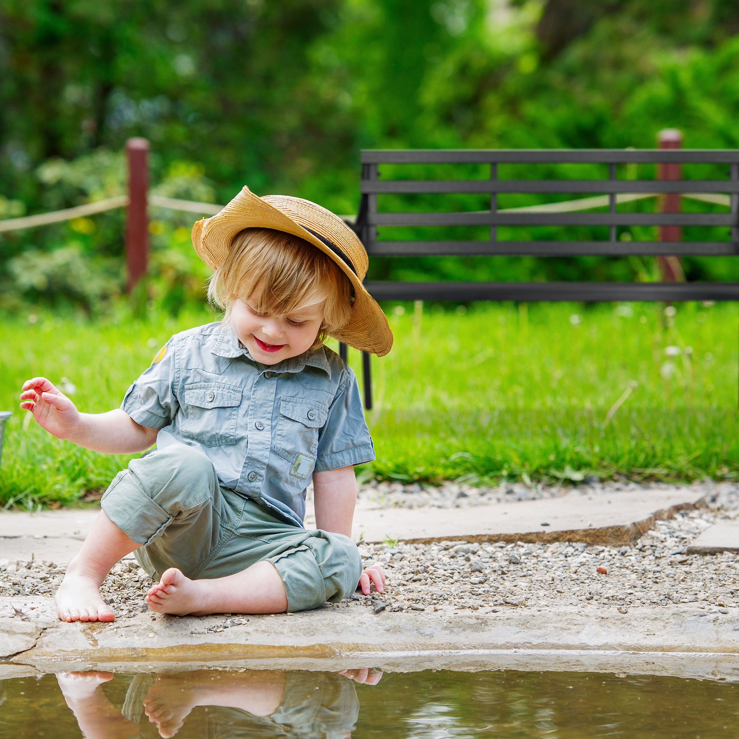 Banco de jardín banco para sentarse banco de descanso WPC metal banco