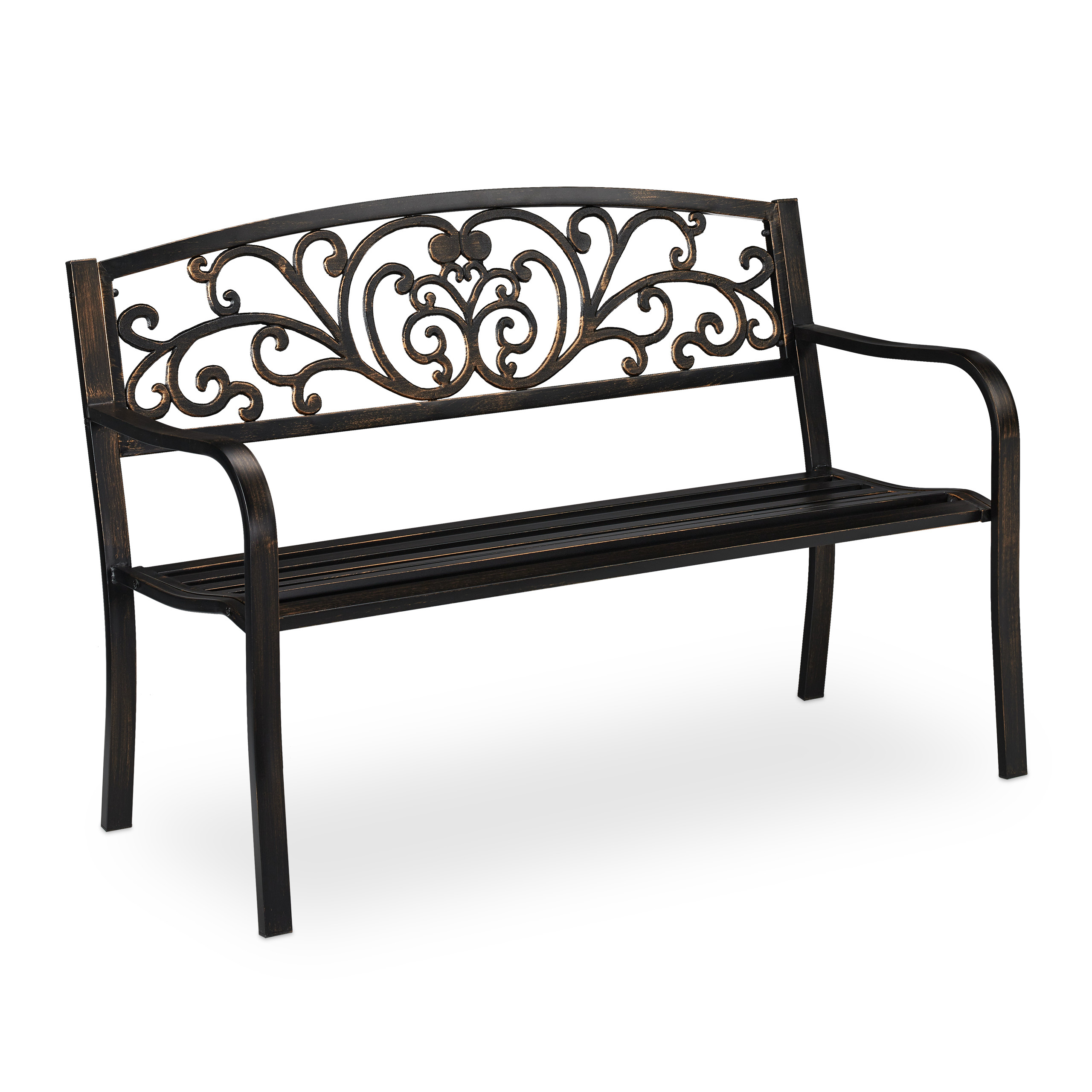 GARDEN BENCH METAL Bench Balcony Bench Vintage 2 Seater Bench Park