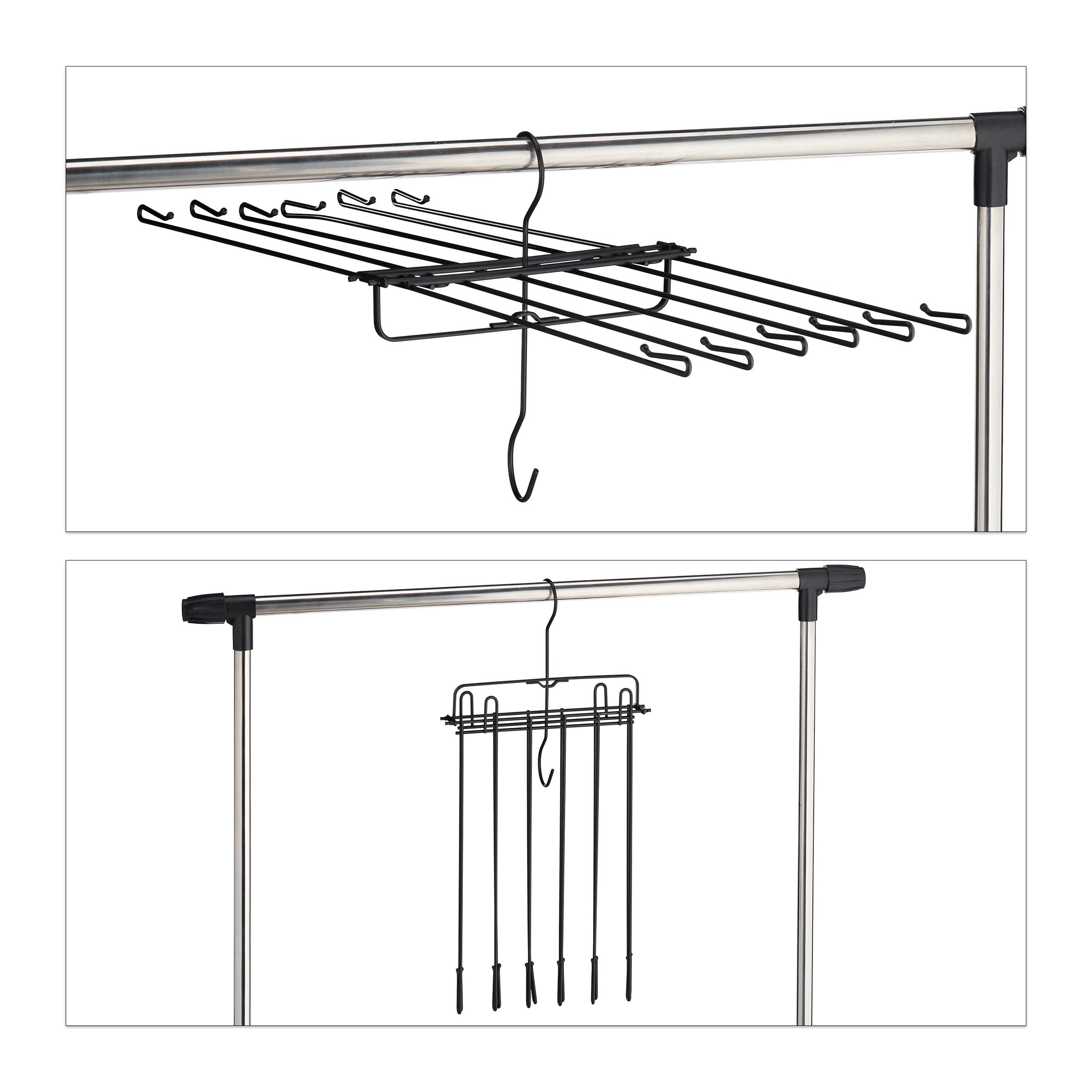 Wäschebügel Metall Mehrfachkleiderbügel Multibügel Wäscheaufhänger