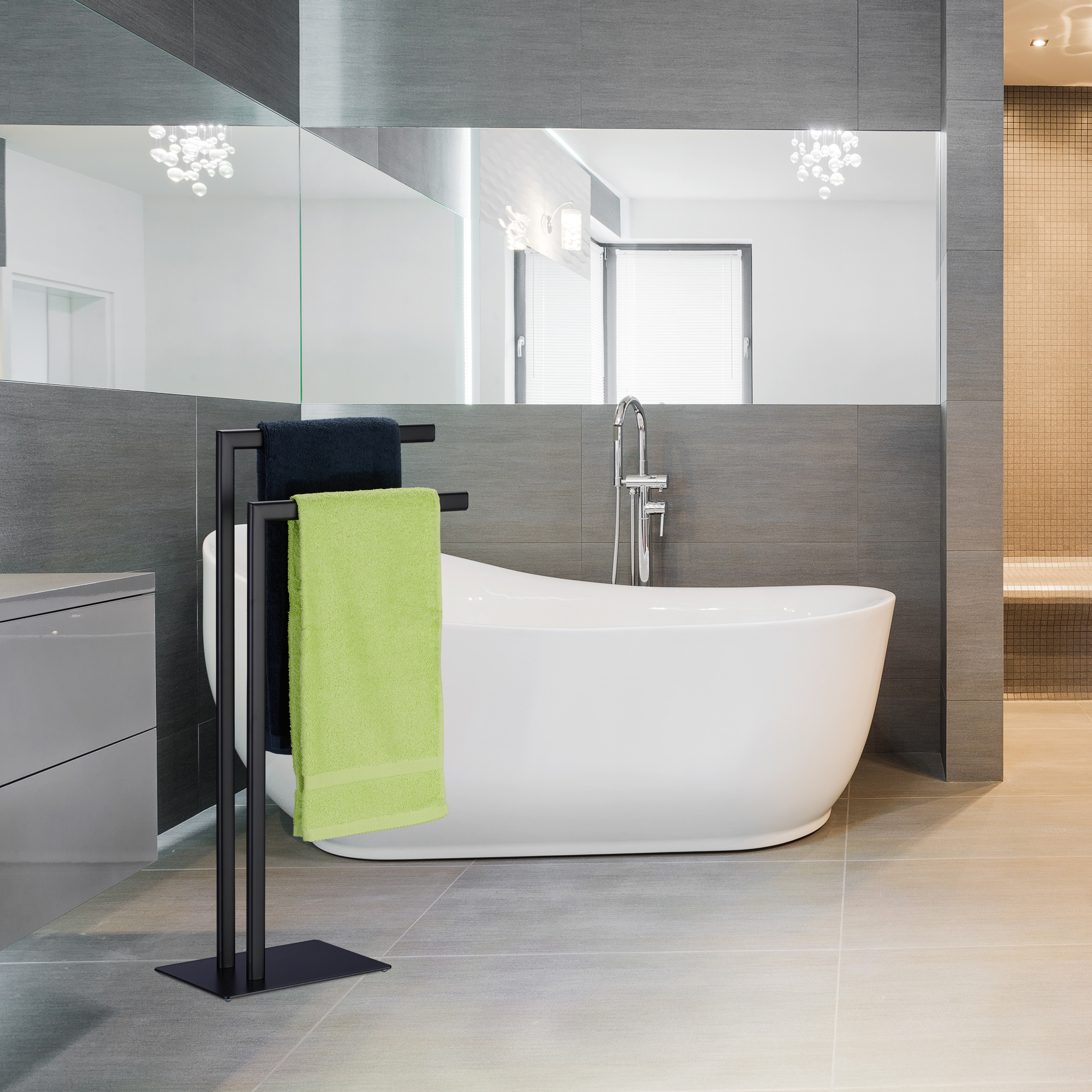 Handtuchständer, Badetuchhalter, Handtuchhalter freistehend