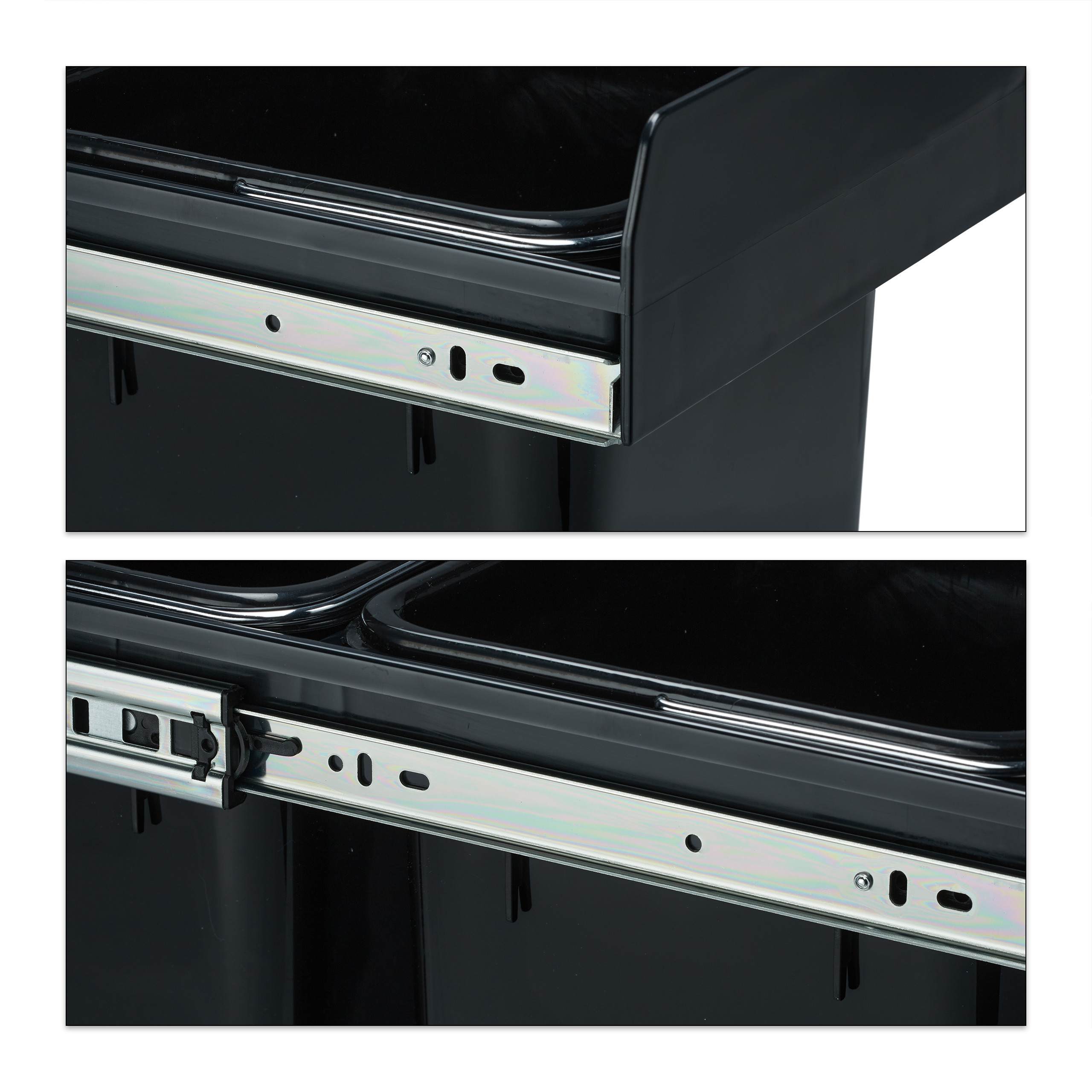 Einbaumülleimer 2-fach Küchenmülleimer Mülltrennsystem Abfallsammler