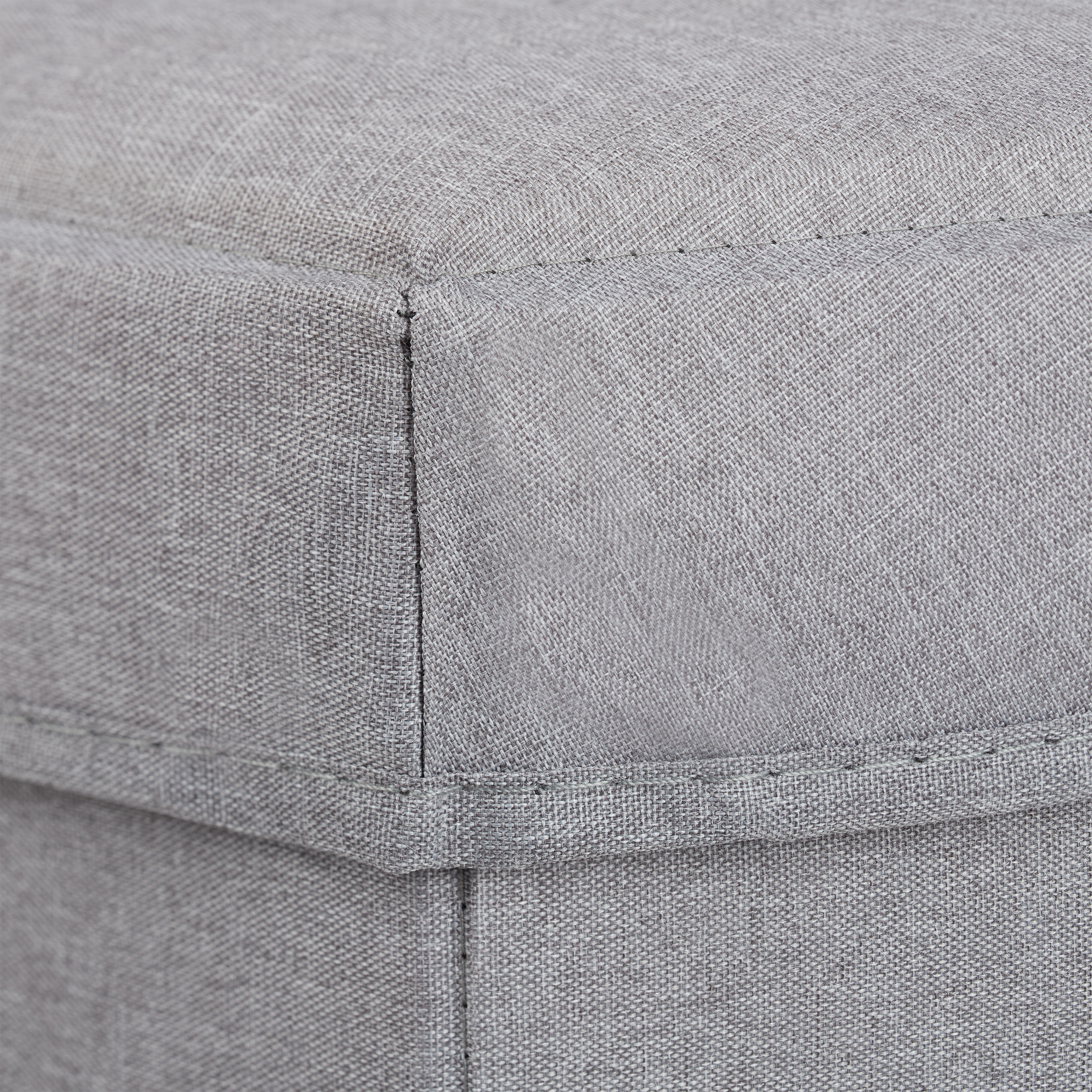 Sitzhocker mit Stauraum, Fußhocker Polsterhocker Stoffhocker