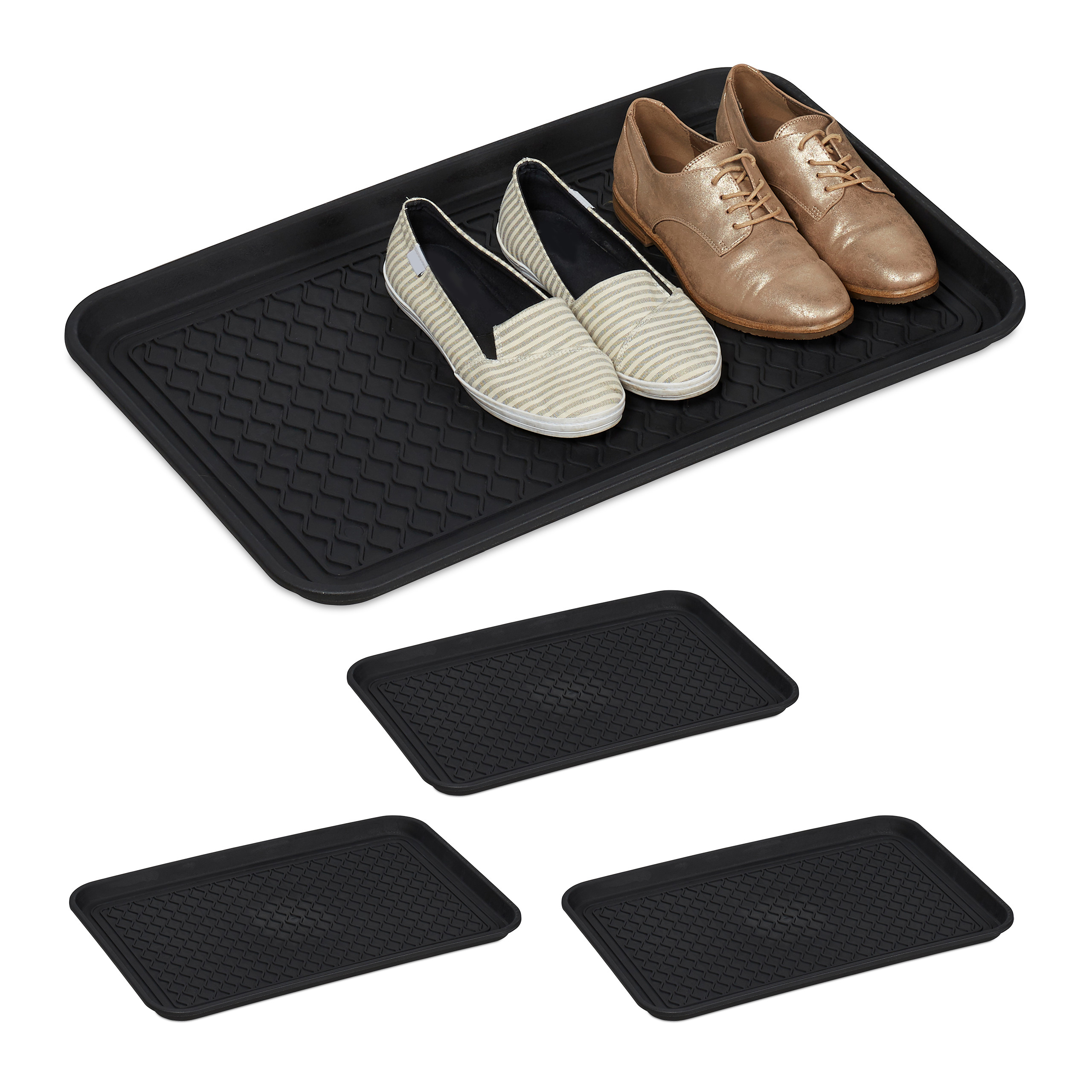 4 x Schuhabtropfschale Profil Schuhwanne Boot Tray Schuhunterlage