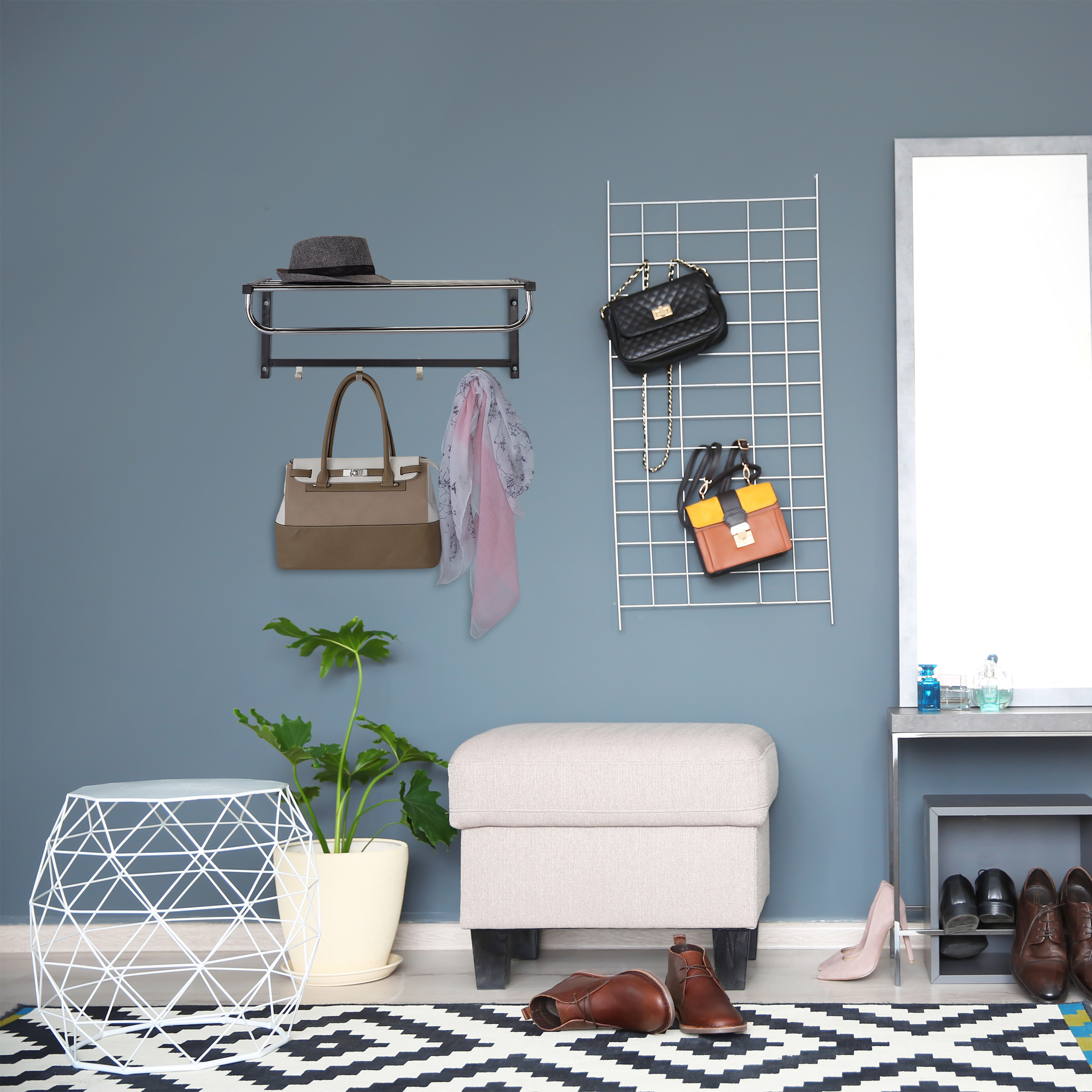 Wandgarderobe Ablage Handtuchablage Garderobenleiste Badetuchhalter