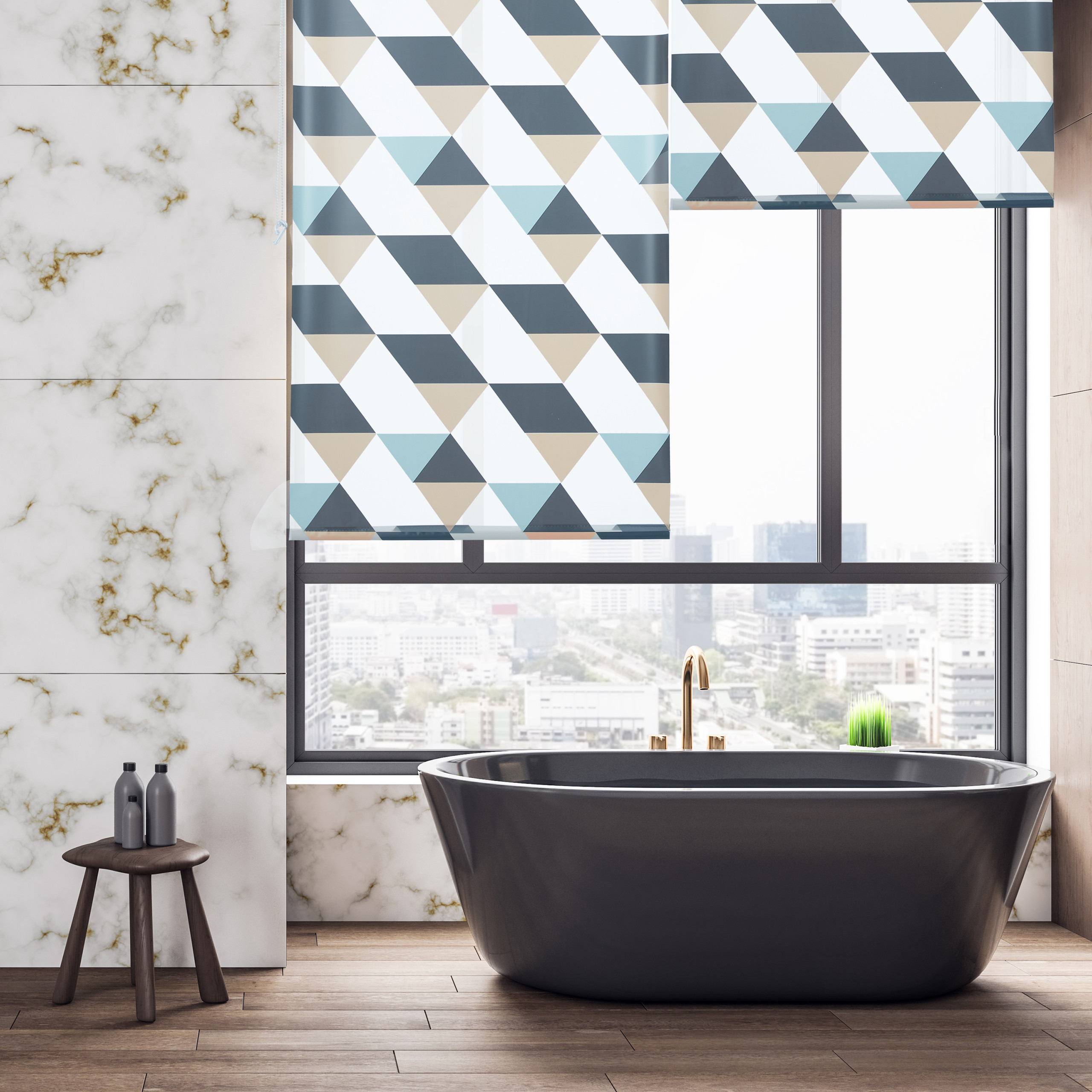 Shower Roller Blind Bath Blind Shower Curtain badrollo Bath Curtain 240