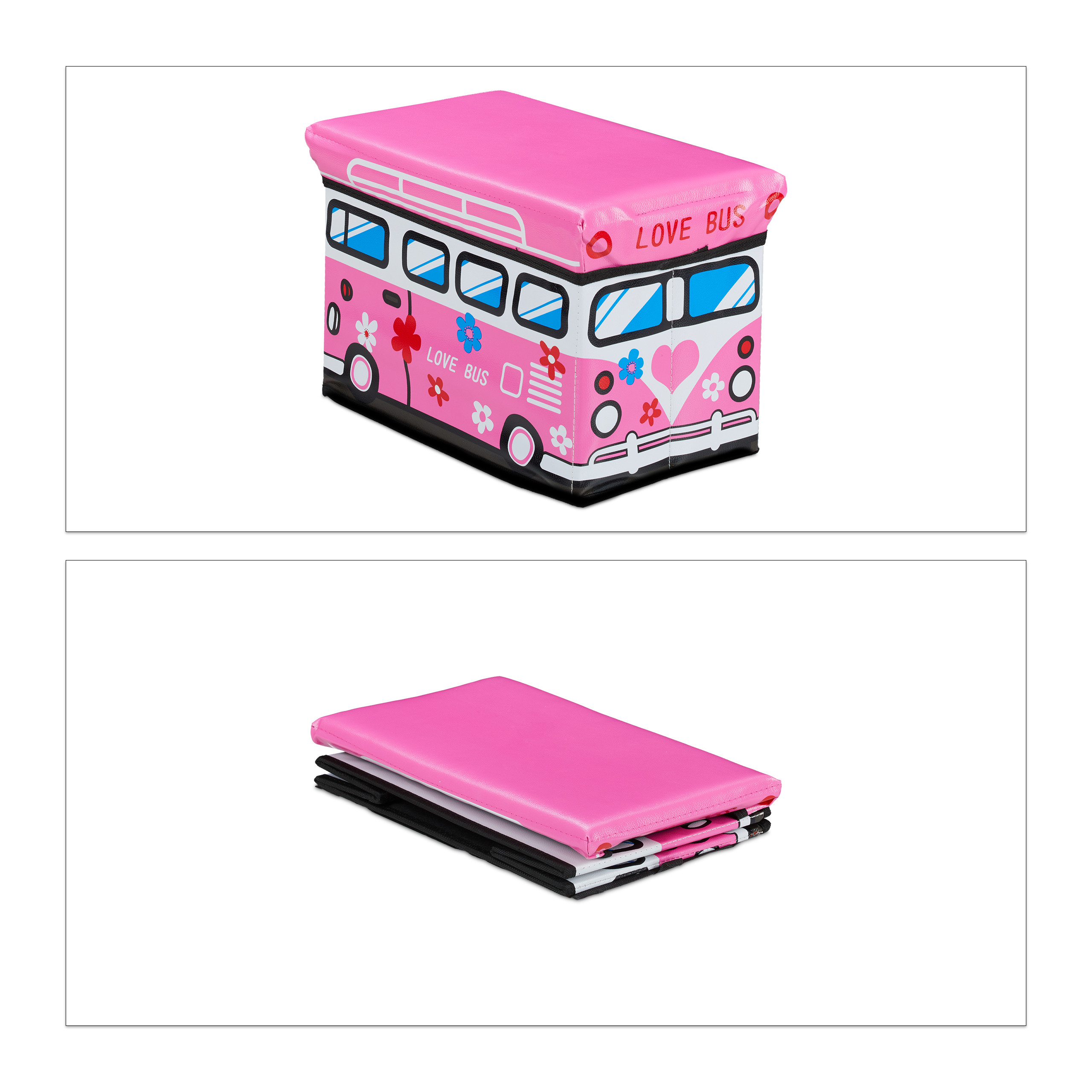 Spielzeugkiste faltbar Spielzeugaufbewahrung Aufbewahrungsbox Kinder