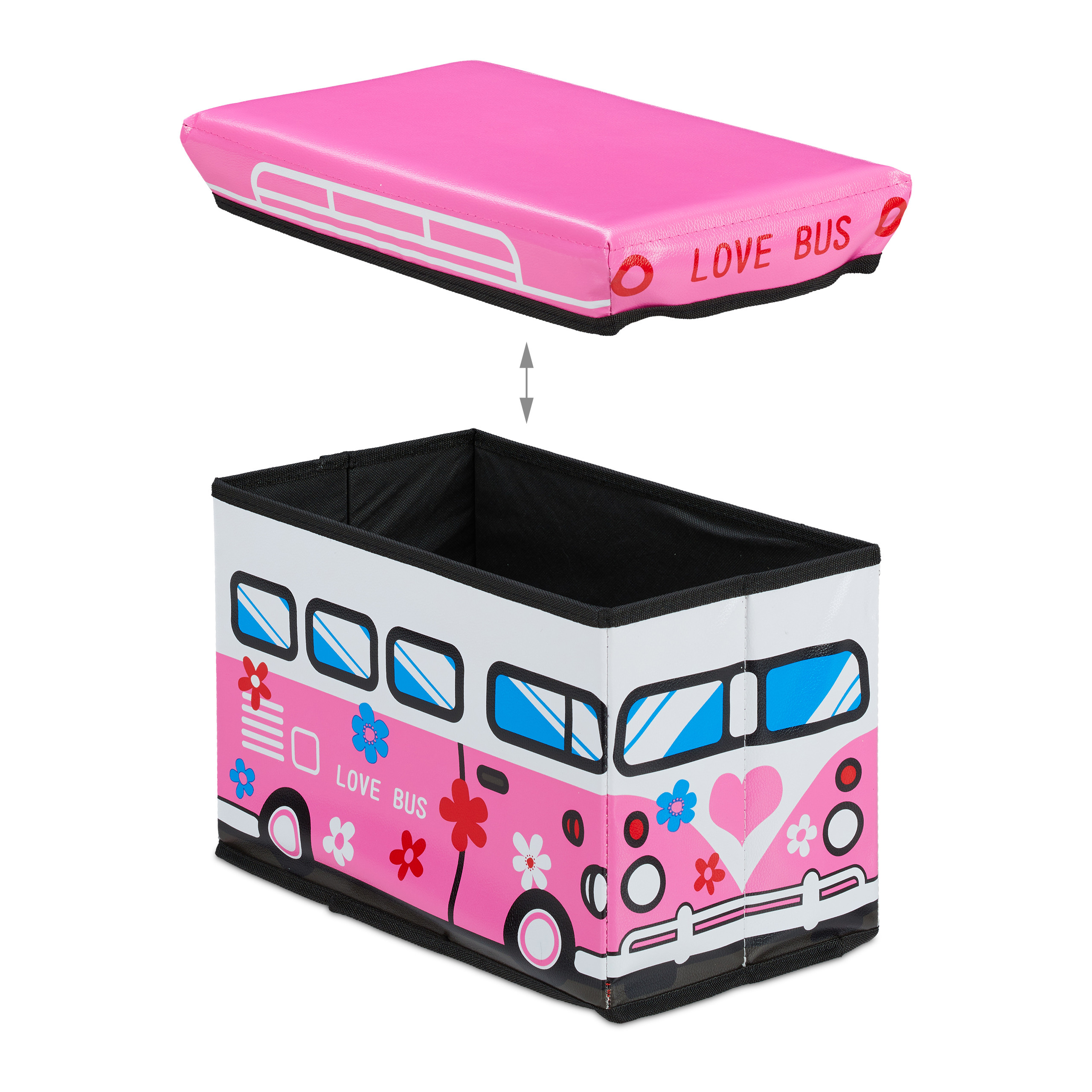 Spielzeugkiste faltbar Spielzeugaufbewahrung Aufbewahrungsbox Kinder